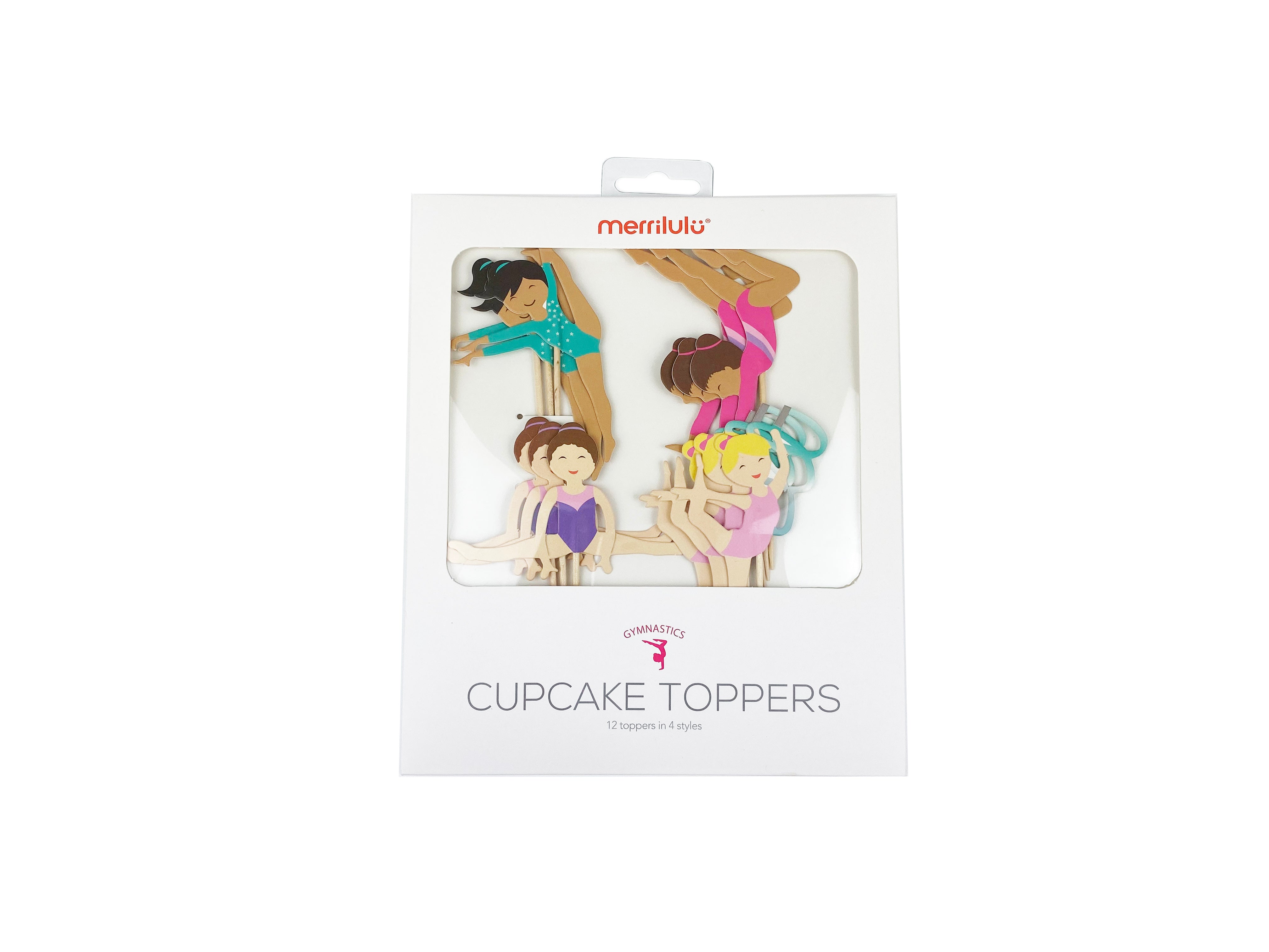 Gymnastics Cupcake Toppers & Wrappers, 12 Ct