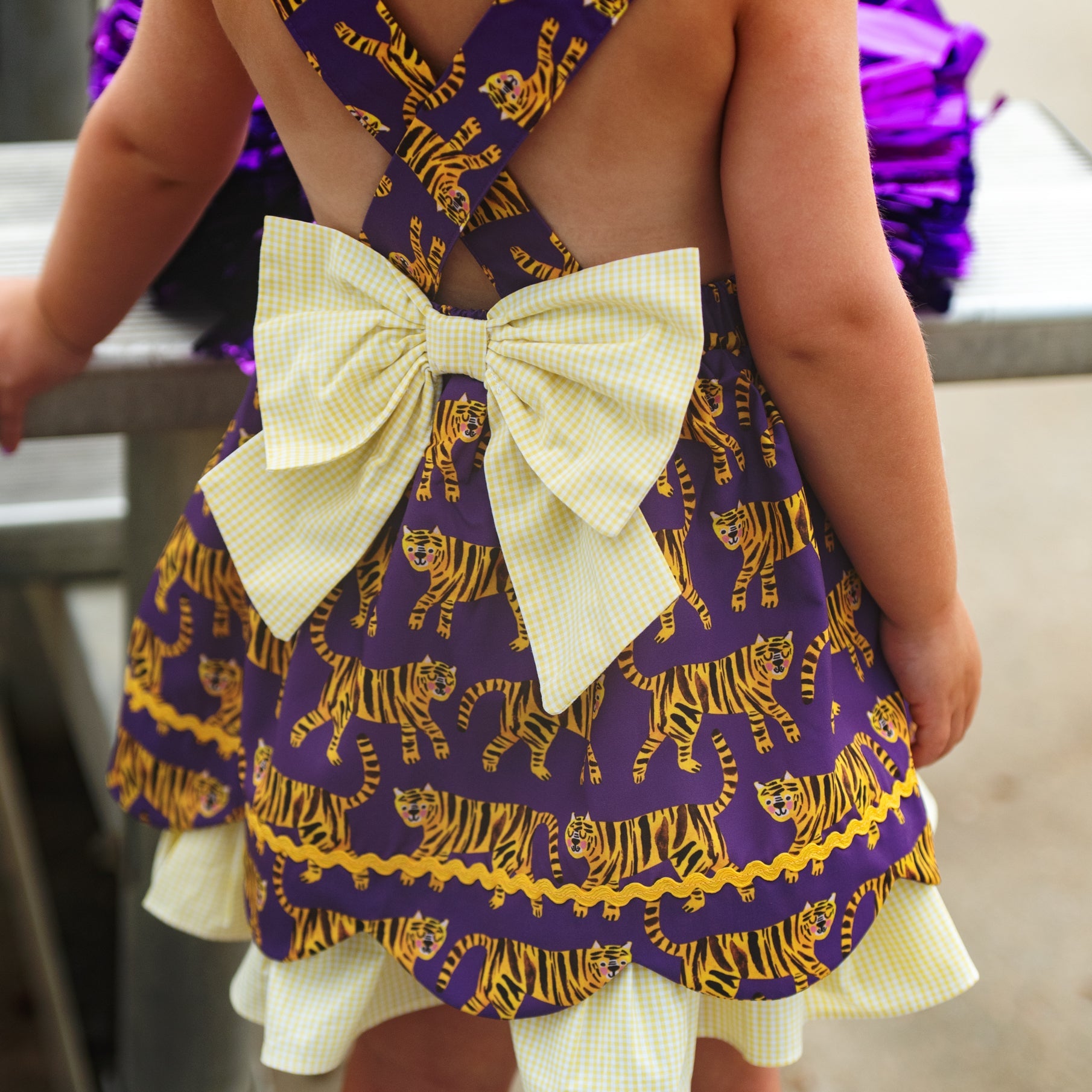 Gold & Purple Tiger Dress