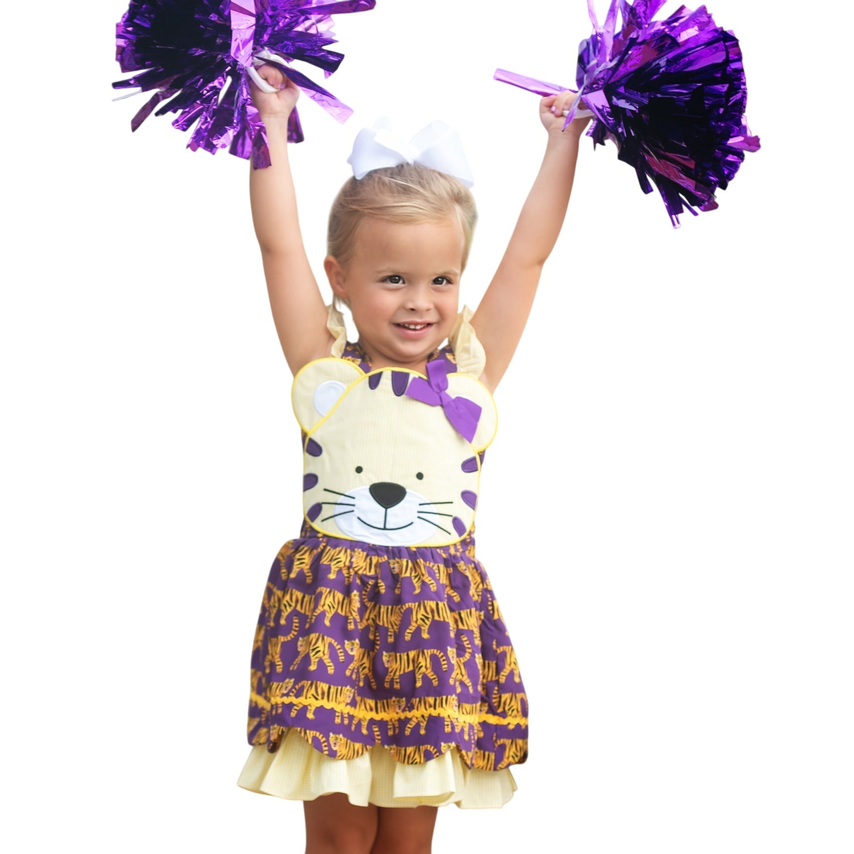 Gold & Purple Tiger Dress