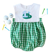Hole-in-one First Birthday Boys Reversible Golf Bubble