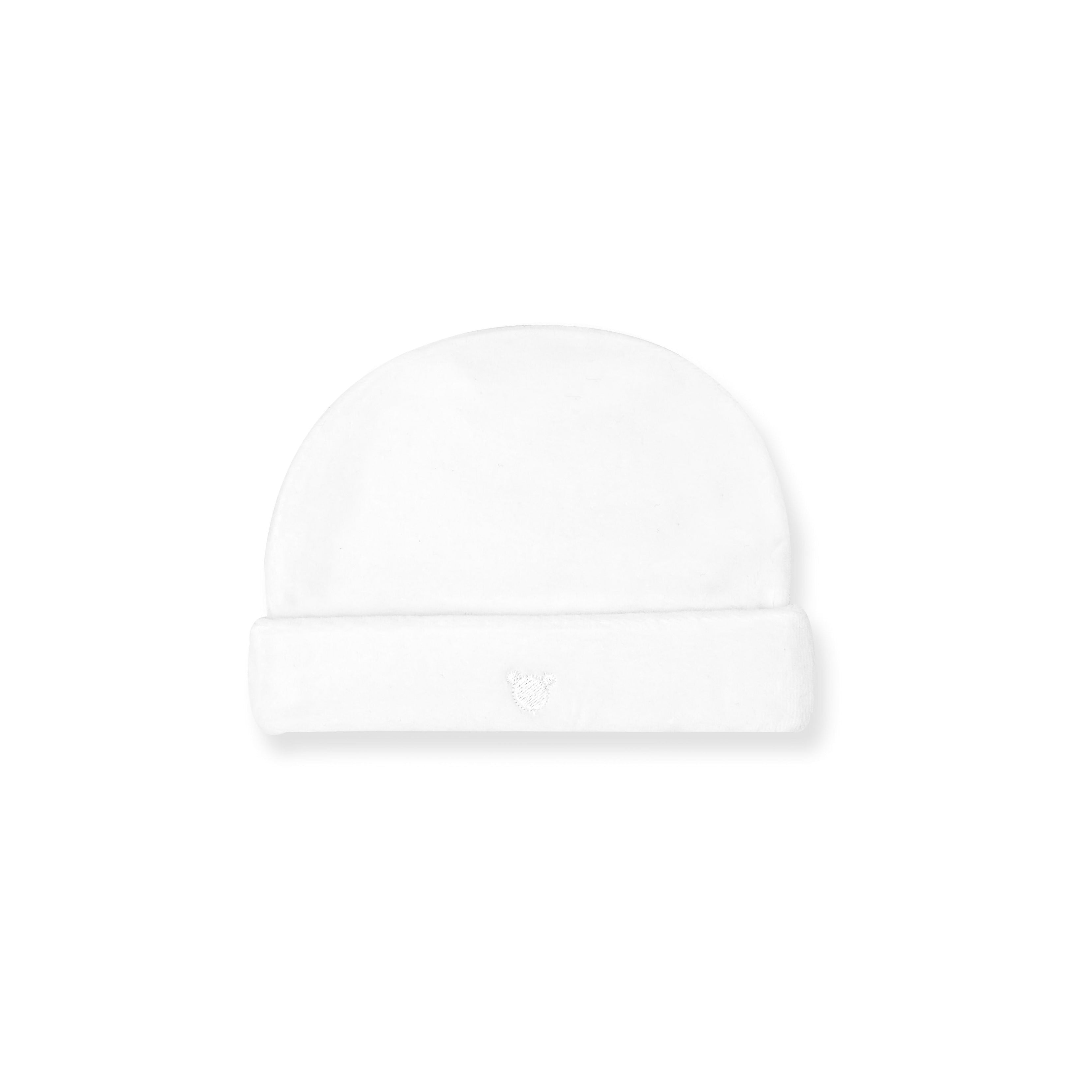 Classic Velvet Logo Hat, White