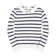 Organic French Collared Keyhole Sweater - Baby