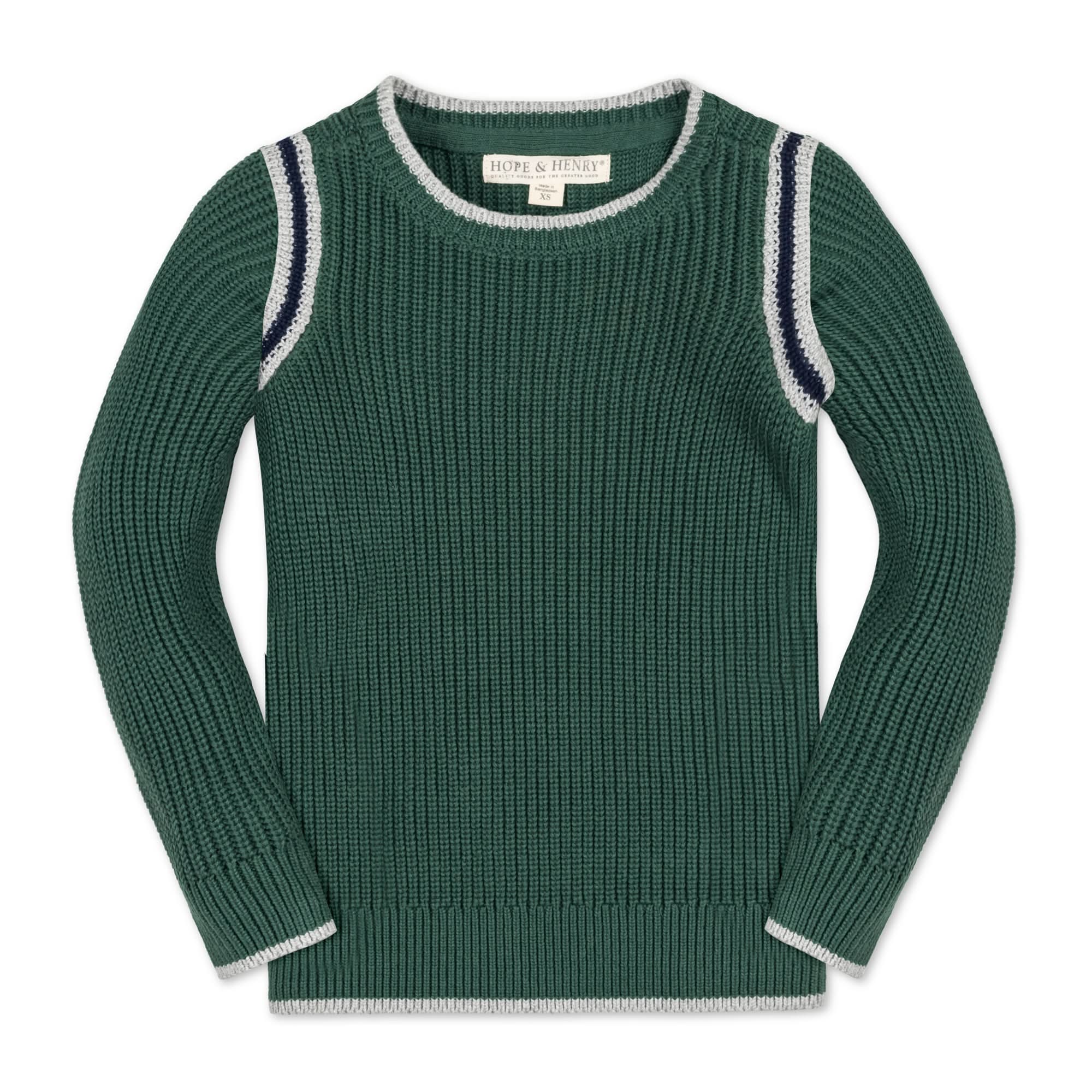 Organic Sporty Crew Neck Sweater