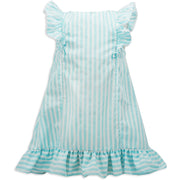 Aqua Stripe Emily Dress