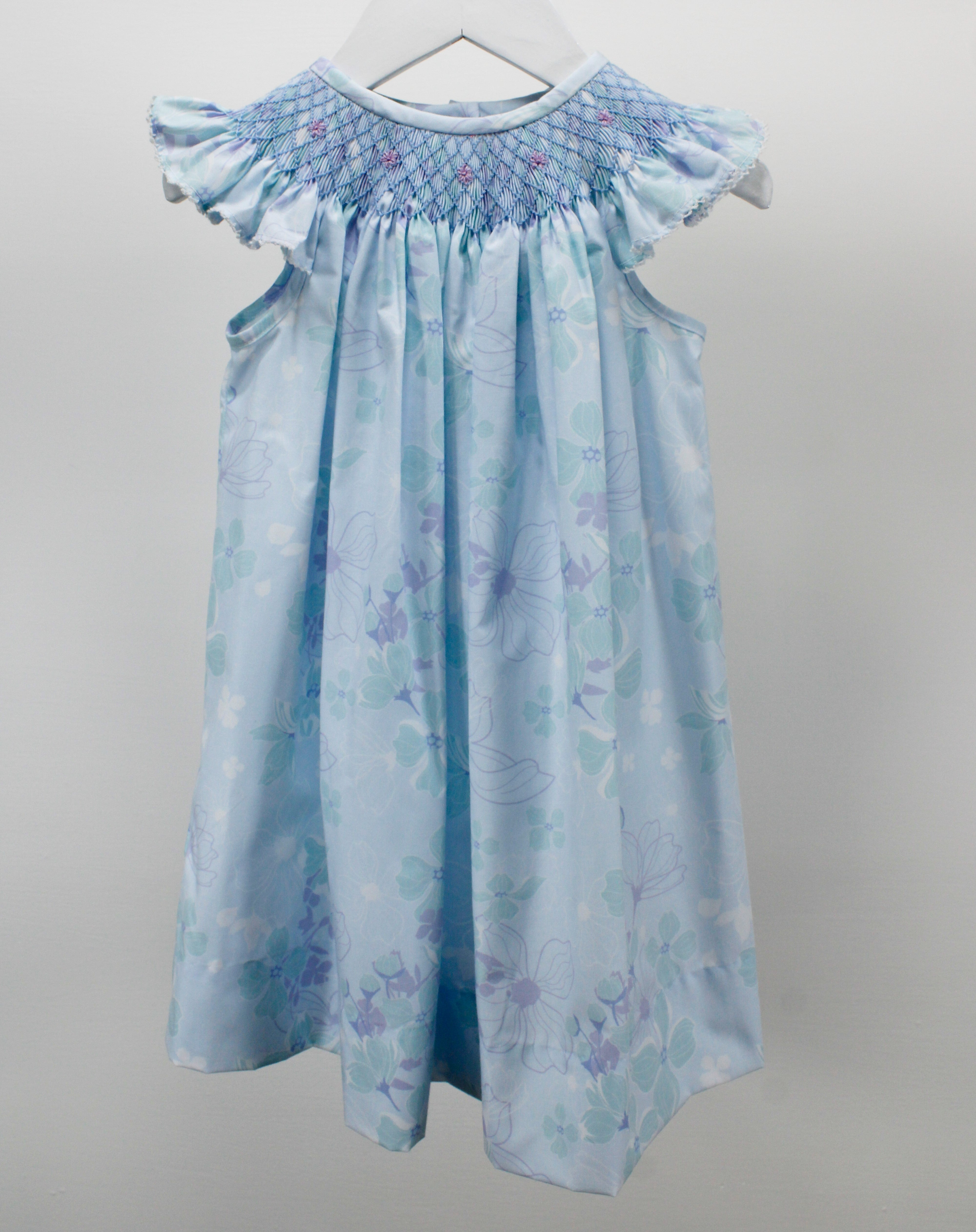 Beautiful Blue Garden Zoey Dress