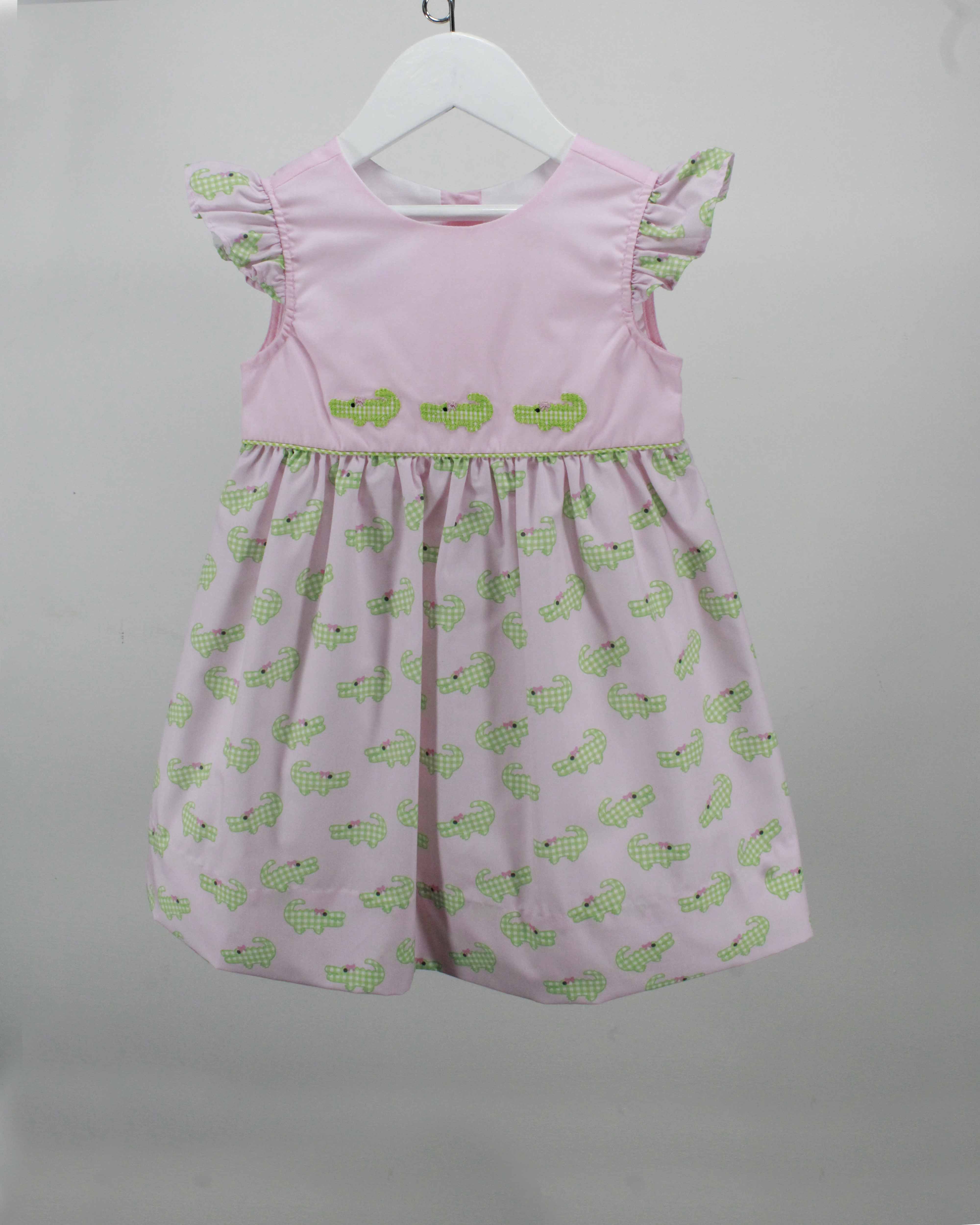 Baby Pink Croc Mary Dress