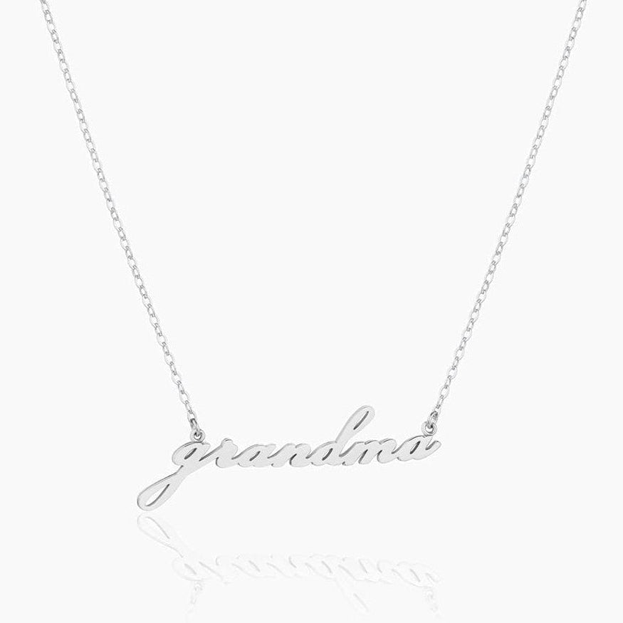 Grandma Script Necklace