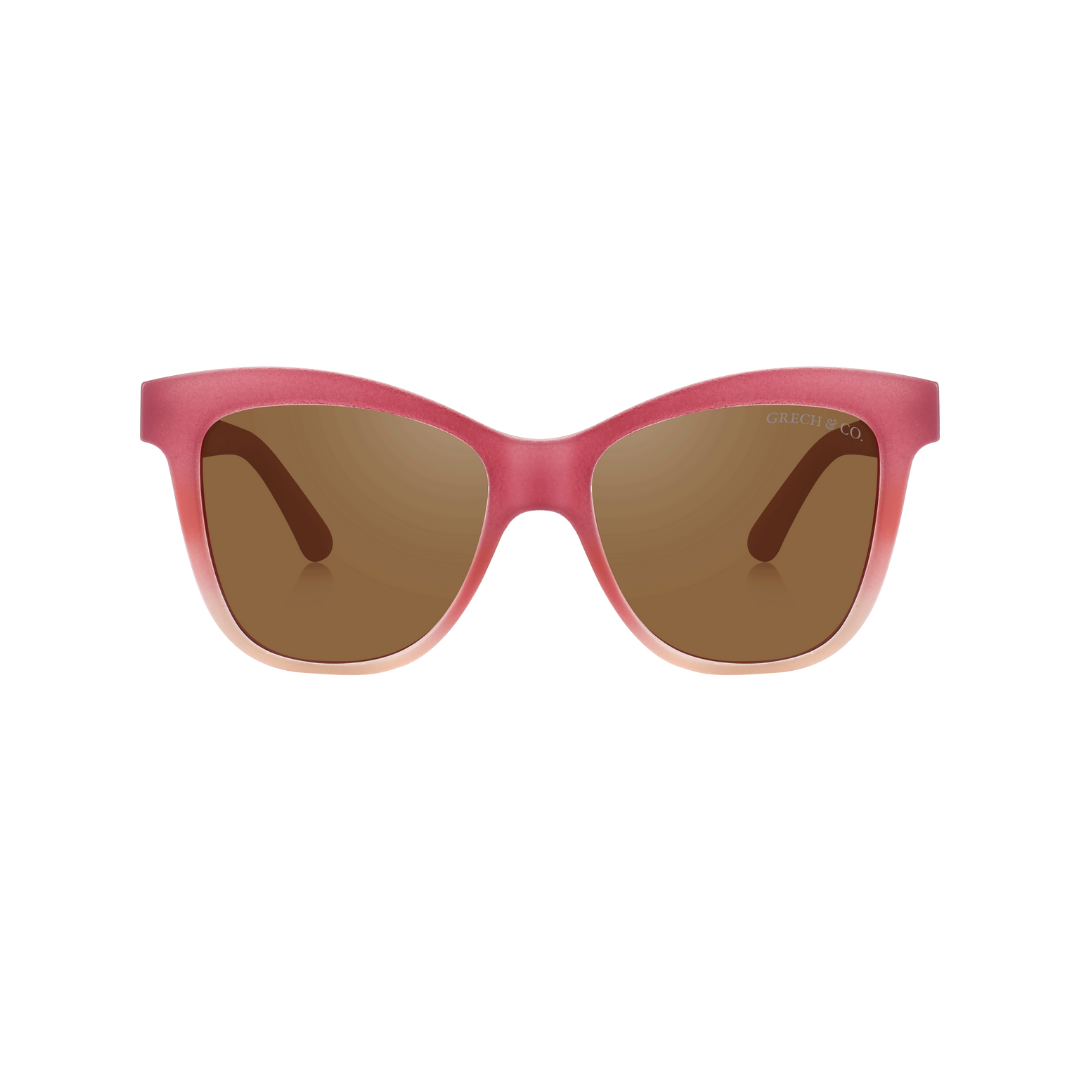 Iconic Wayfarer Ombre | Polarized Sunglasses | Baby | 0-2 Y | Mauve Rose Ombre