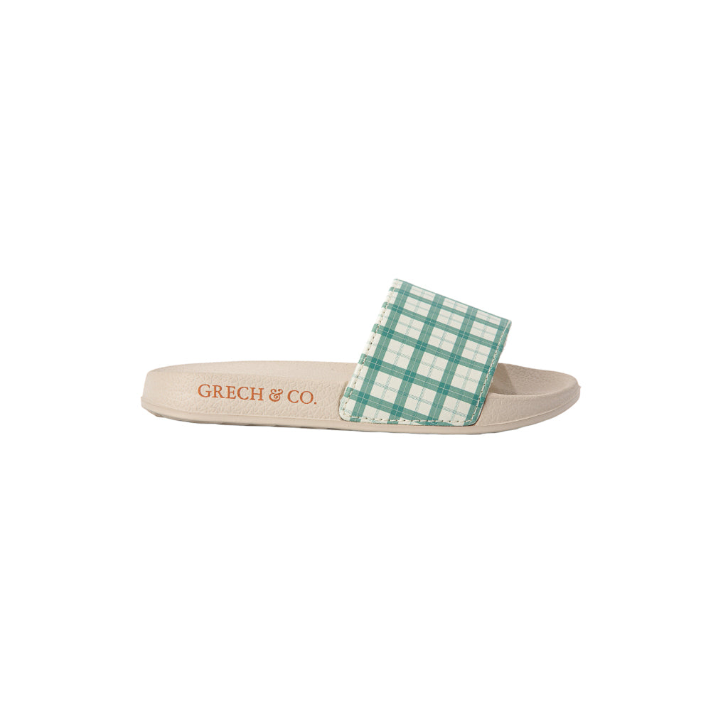 Slide Sandal | Fern Plaid