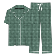 Green Plaid Bamboo Women's Luxe Lounge Set (pre-order)