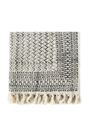 Hand-Printed Couch Throw Blanket - Greenwich