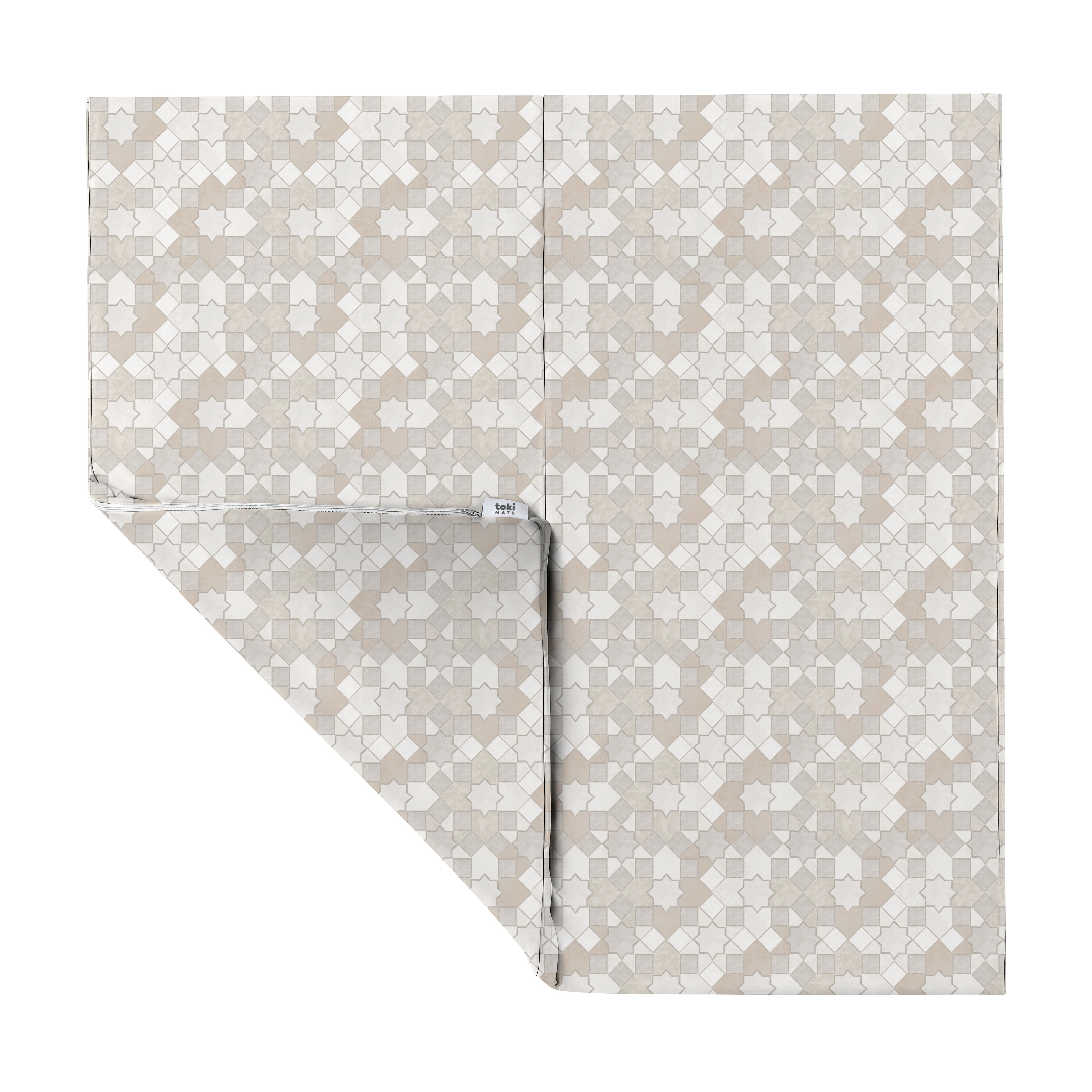 Grey Mosaic Vegan Leather Mat