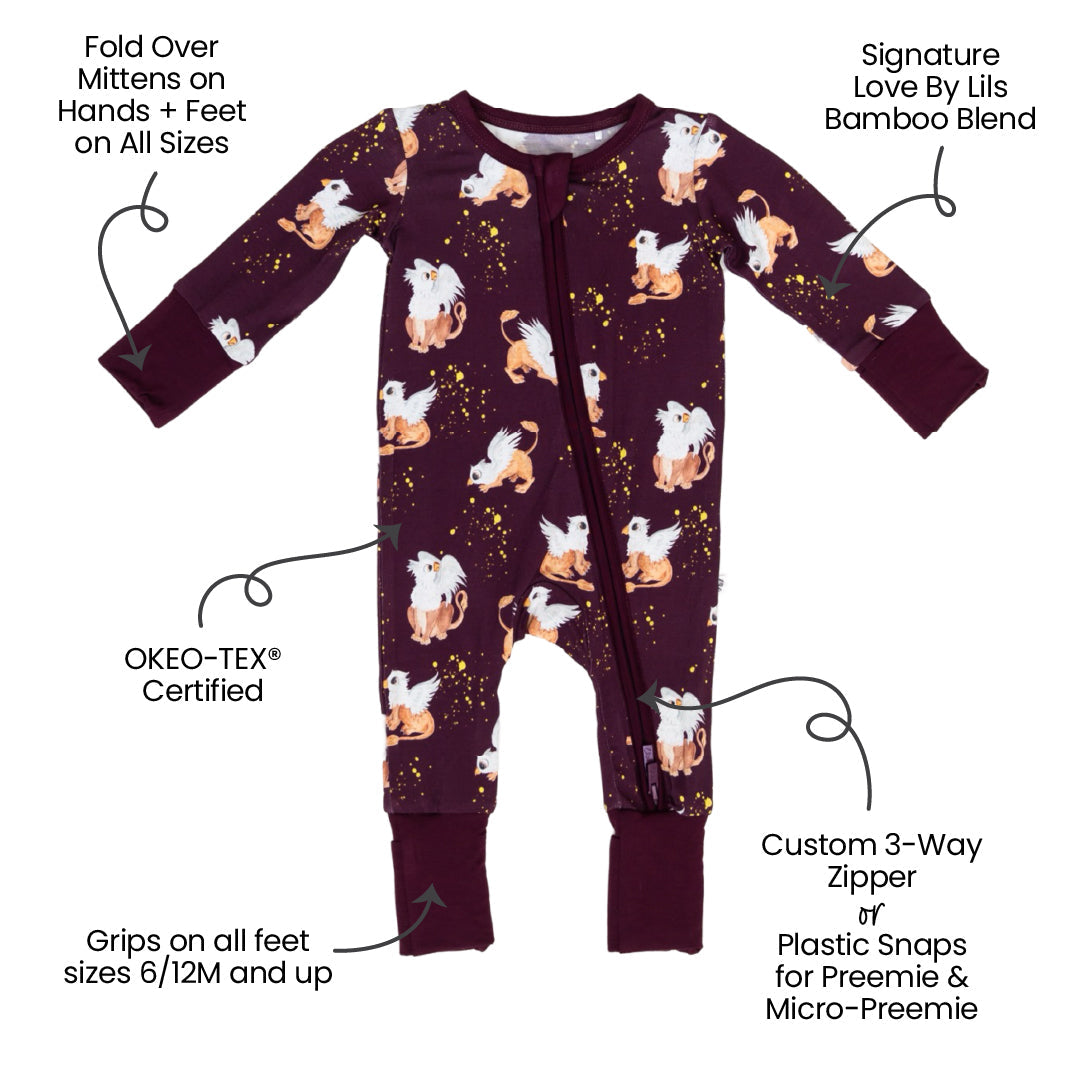Griffin Bamboo Convertible Footie (2t-4t)