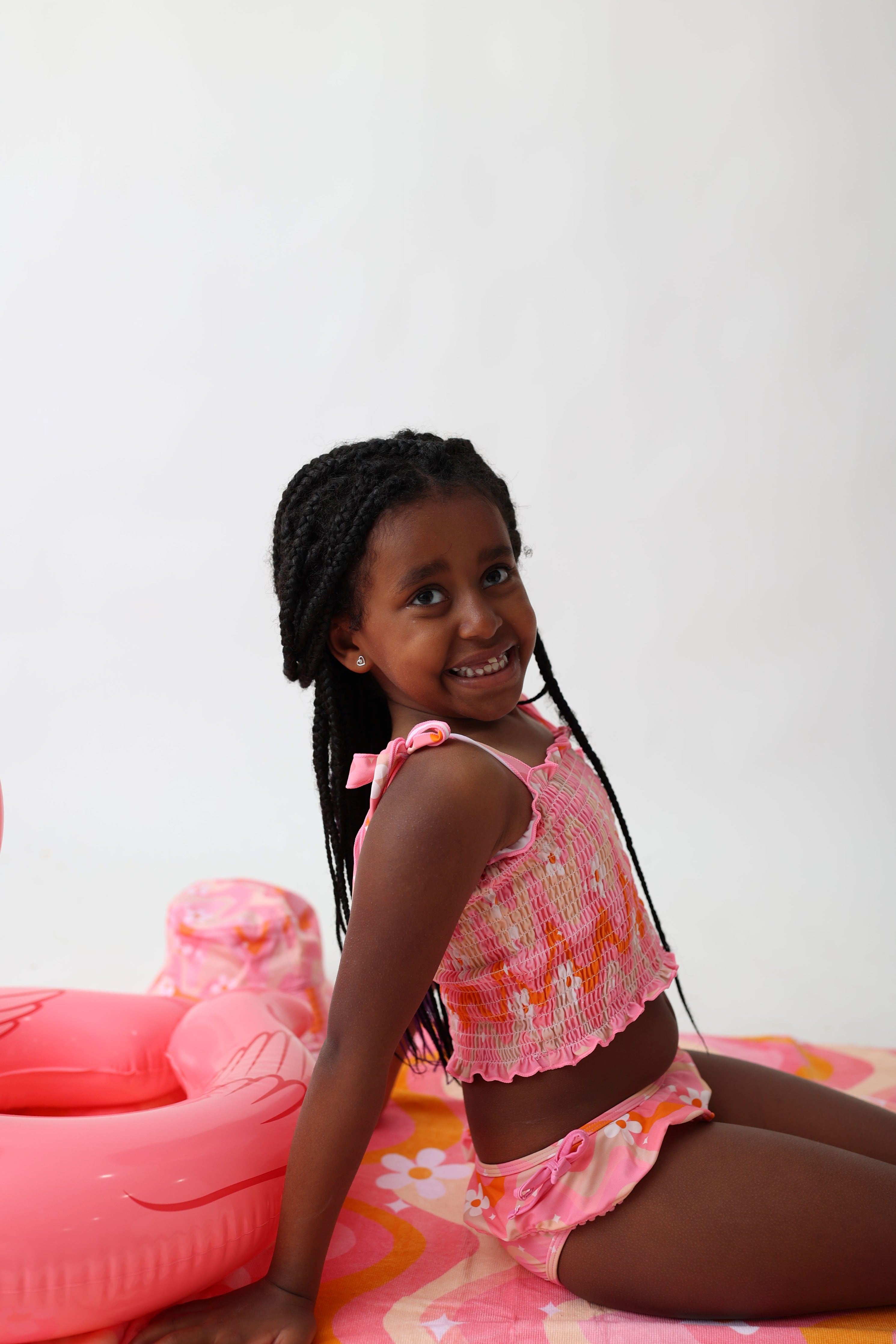 Groovy Floral Dream Tankini Two Piece Swim Suit