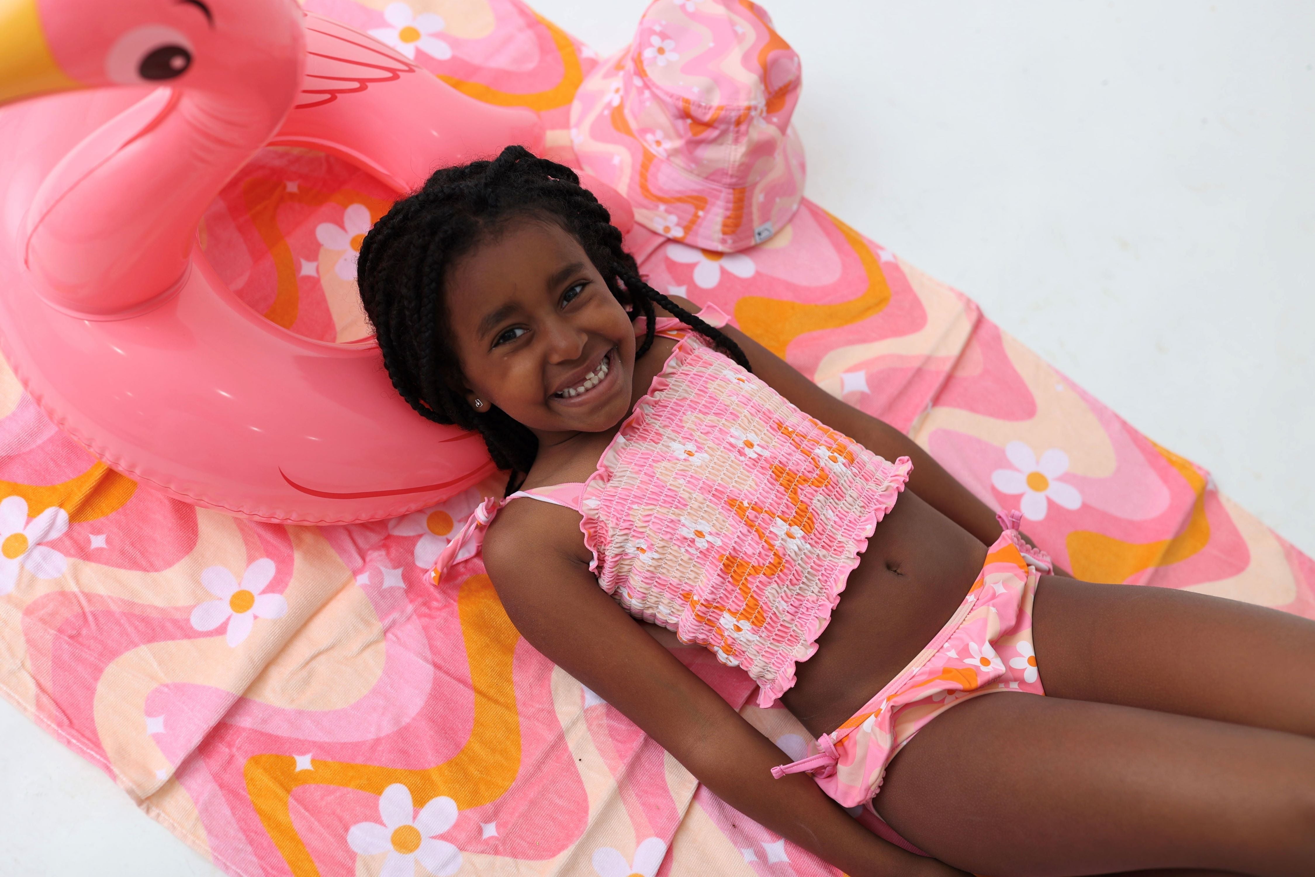 Groovy Floral Dream Tankini Two Piece Swim Suit