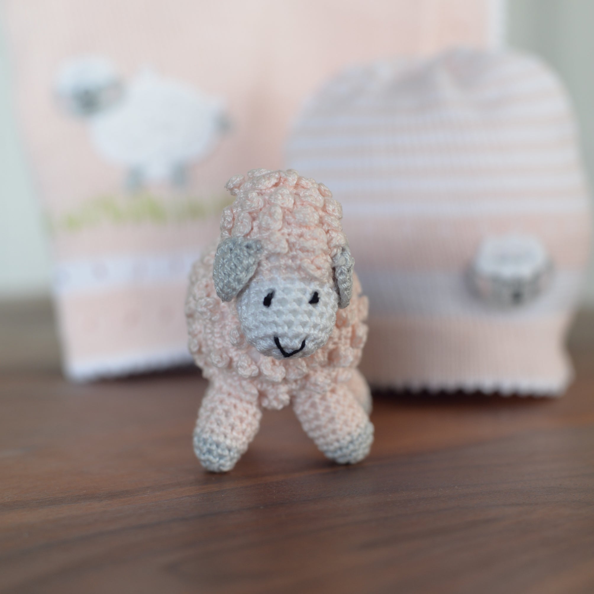 Little Crochet Lamb, Pink