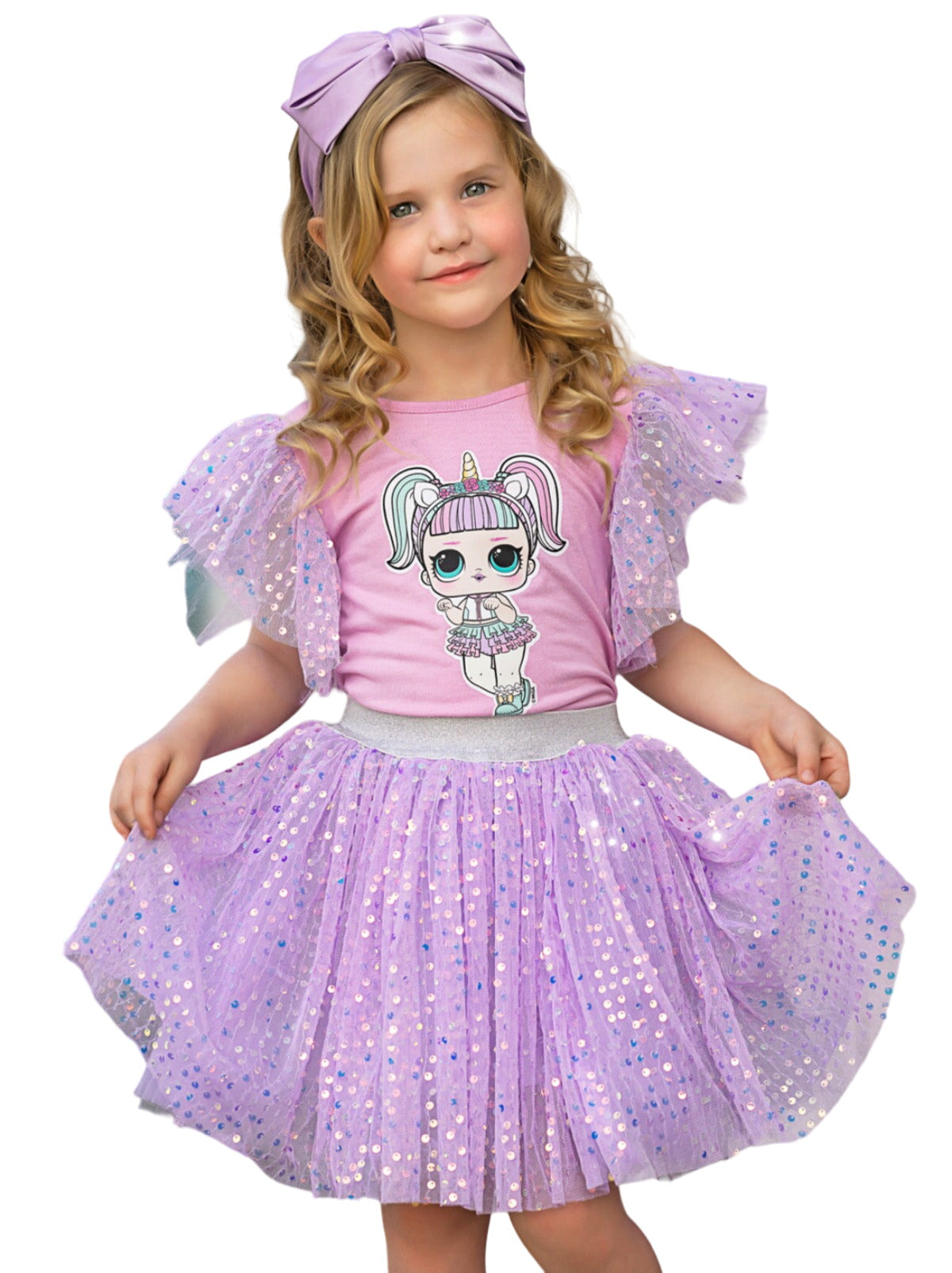 L.o.l. Surprise! Unicorn Shimmer Tulle Skirt Set