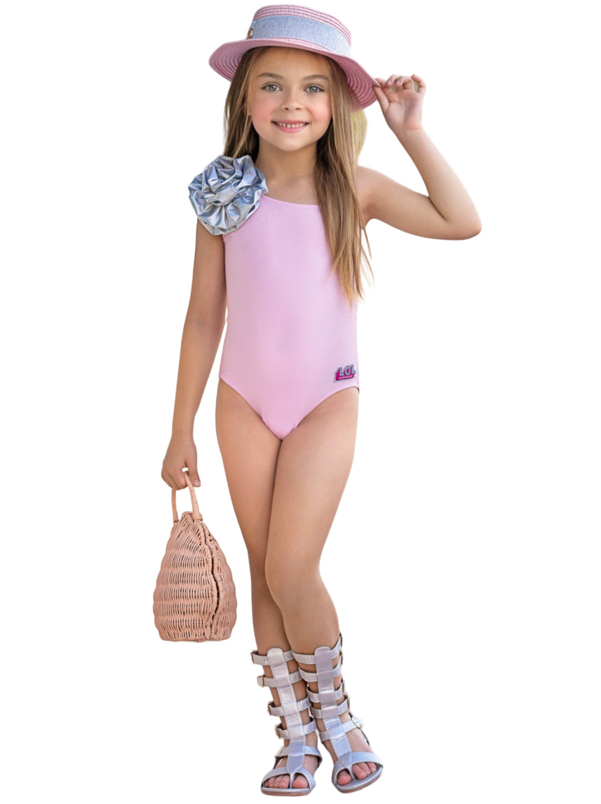 L.o.l. Surprise! Kitty Queen One Shoulder Swimsuit