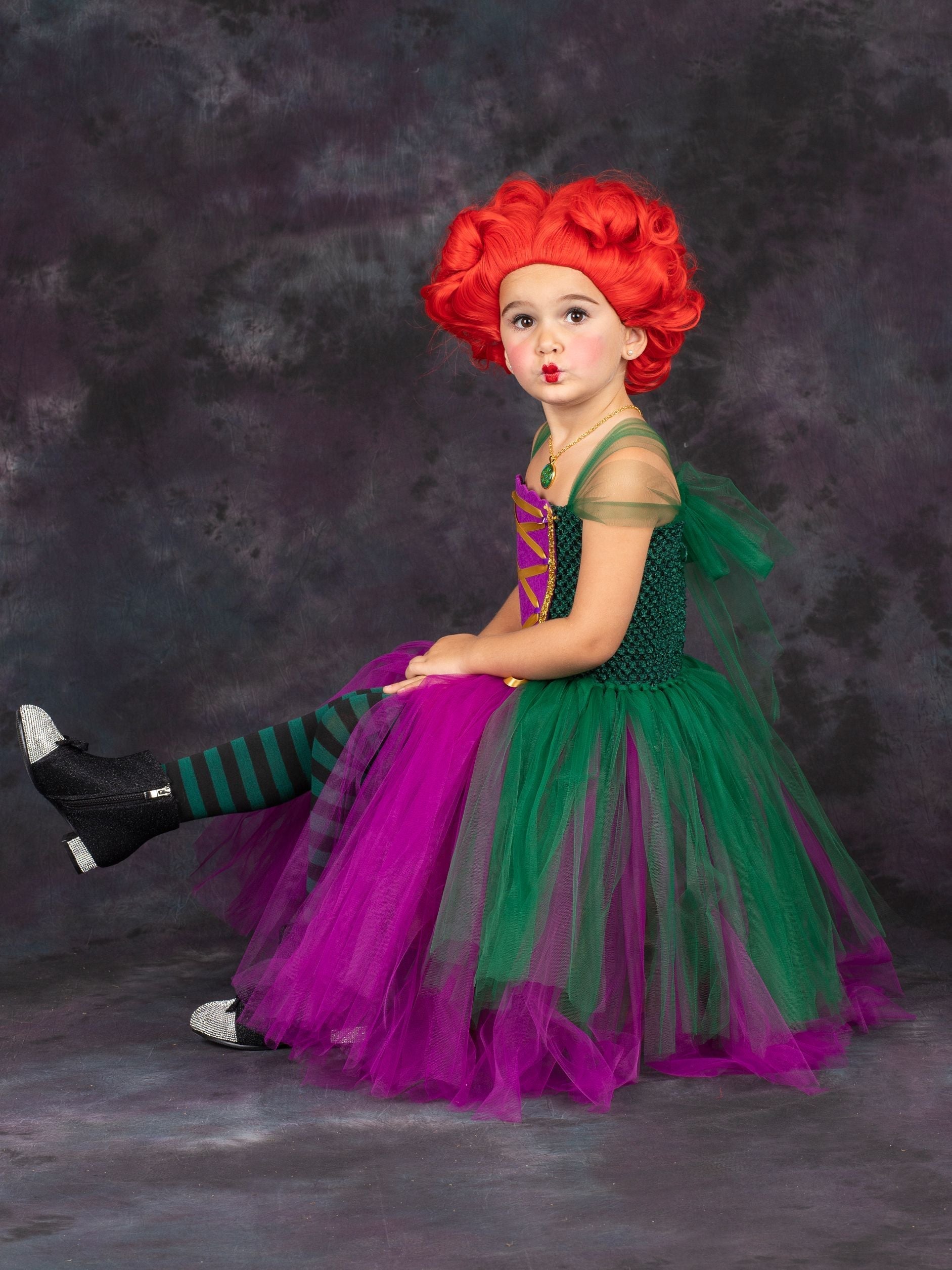 Girls Winifred Sanderson Witch Tutu Costume Dress