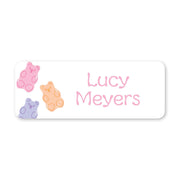 Gummy Bear Vinyl School Labels