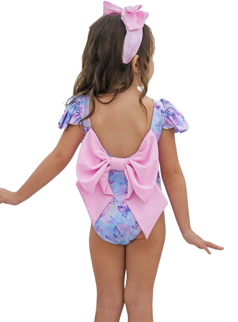 Butterfly Dreams Flutter Sleeve One Piece Swimsuit