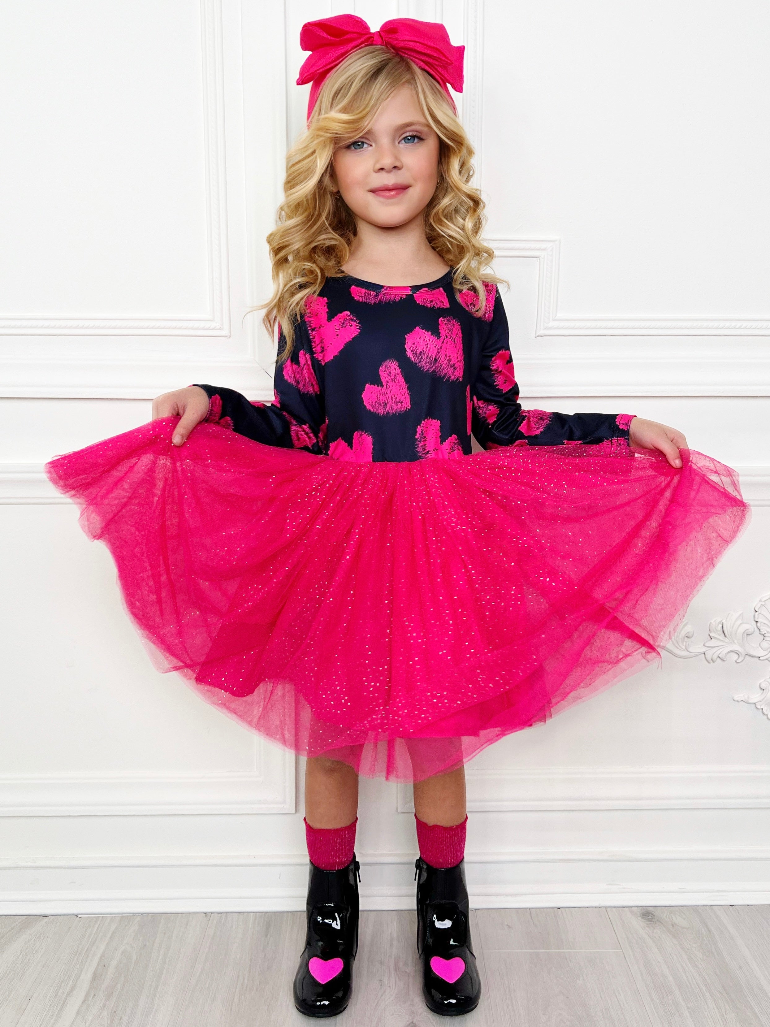 Little Miss Sweetie Shimmer Tutu Dress