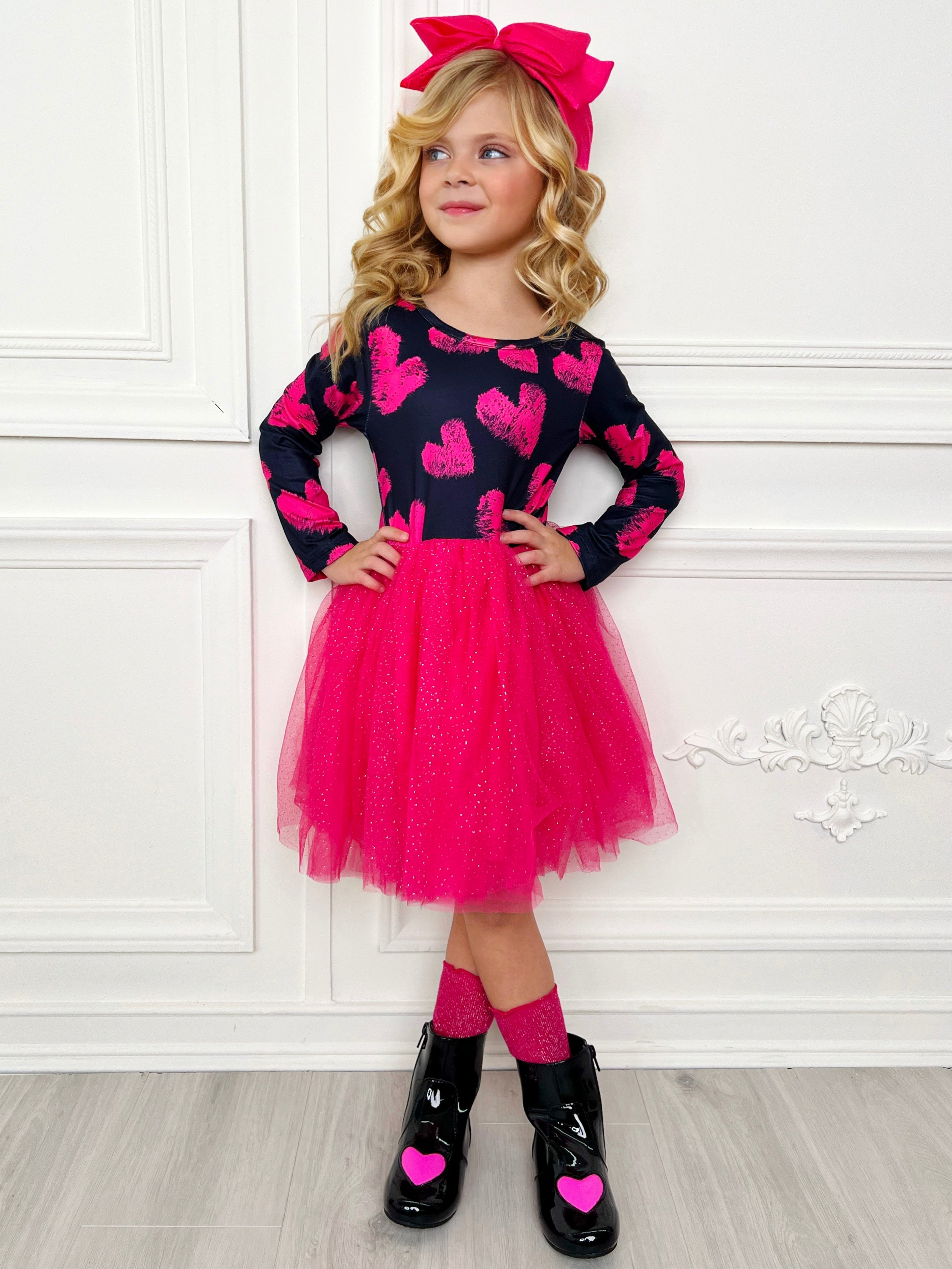 Little Miss Sweetie Shimmer Tutu Dress