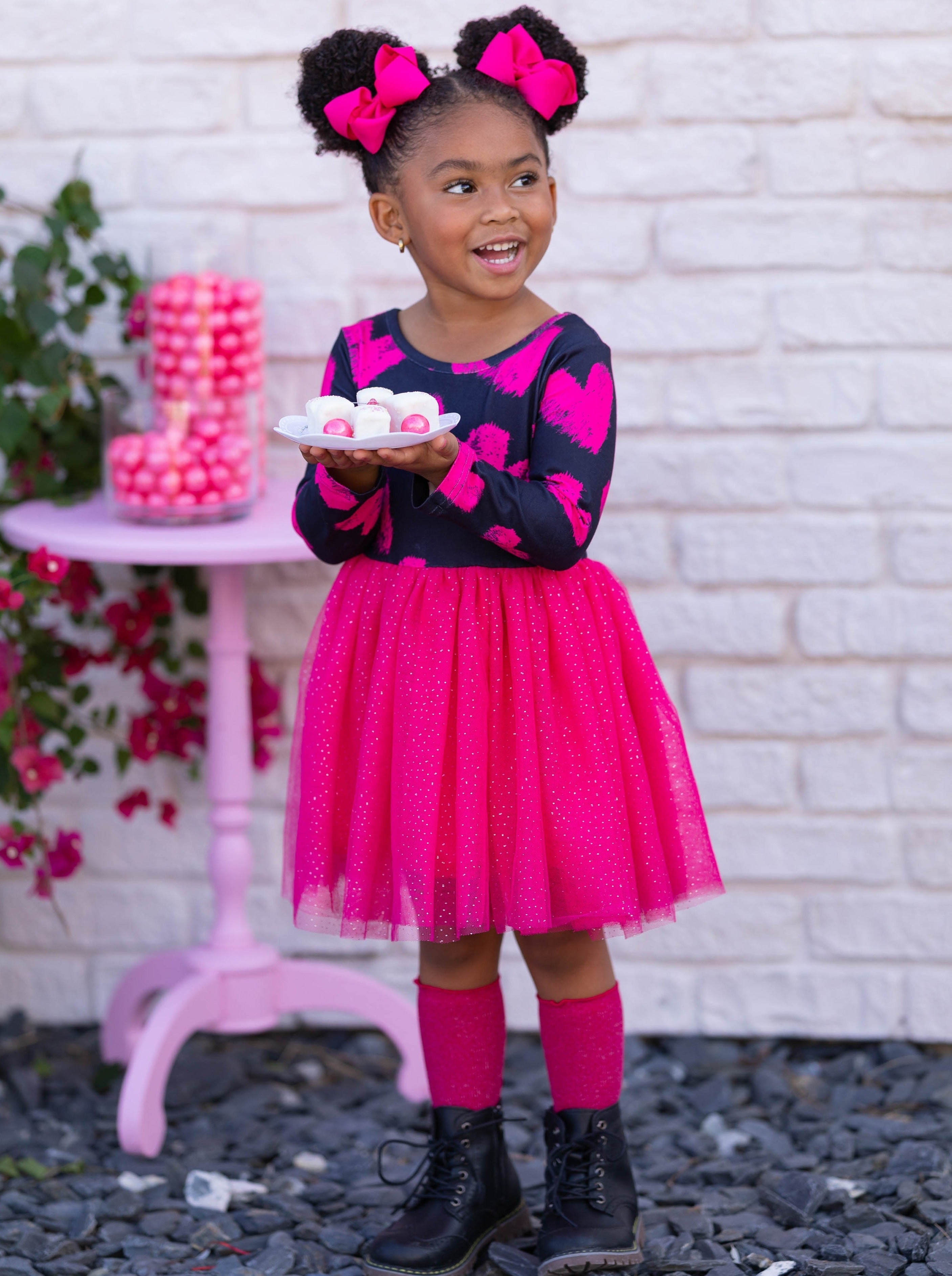 Little Miss Sweetie Shimmer Tutu Dress