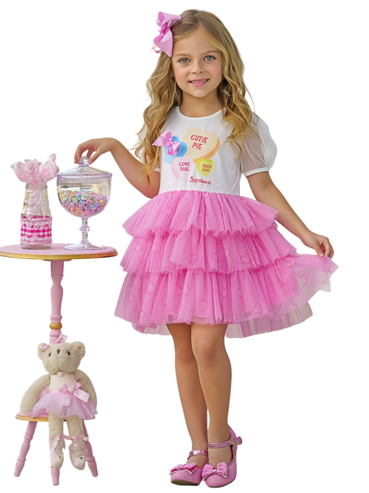 Sweethearts Cutie Pie Tiered Tutu Dress