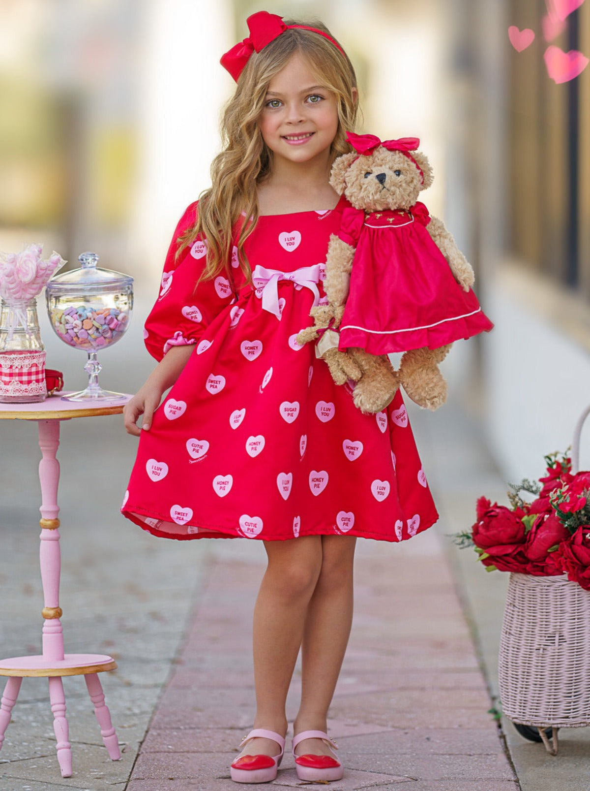 Sweethearts Melt My Heart Puff Dress