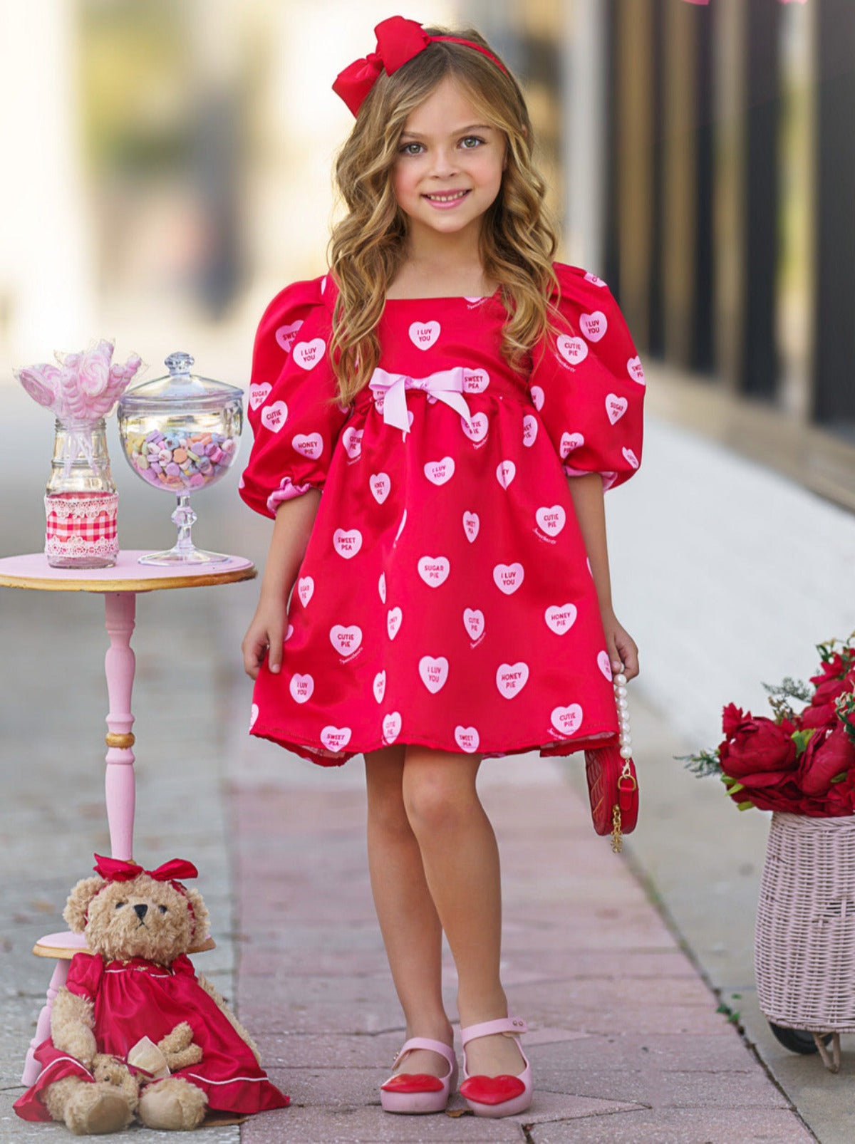 Sweethearts Melt My Heart Puff Dress