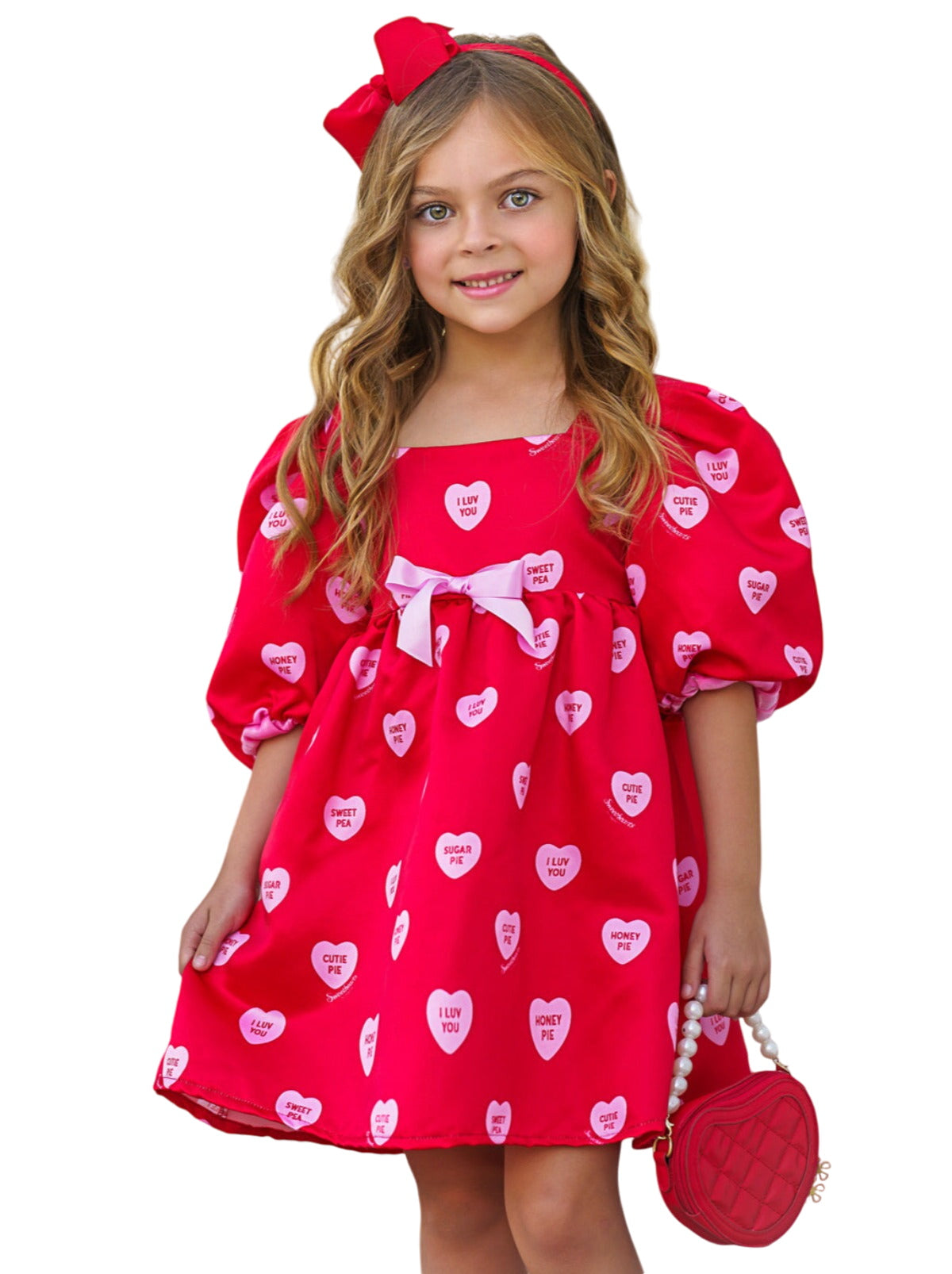 Sweethearts Melt My Heart Puff Dress