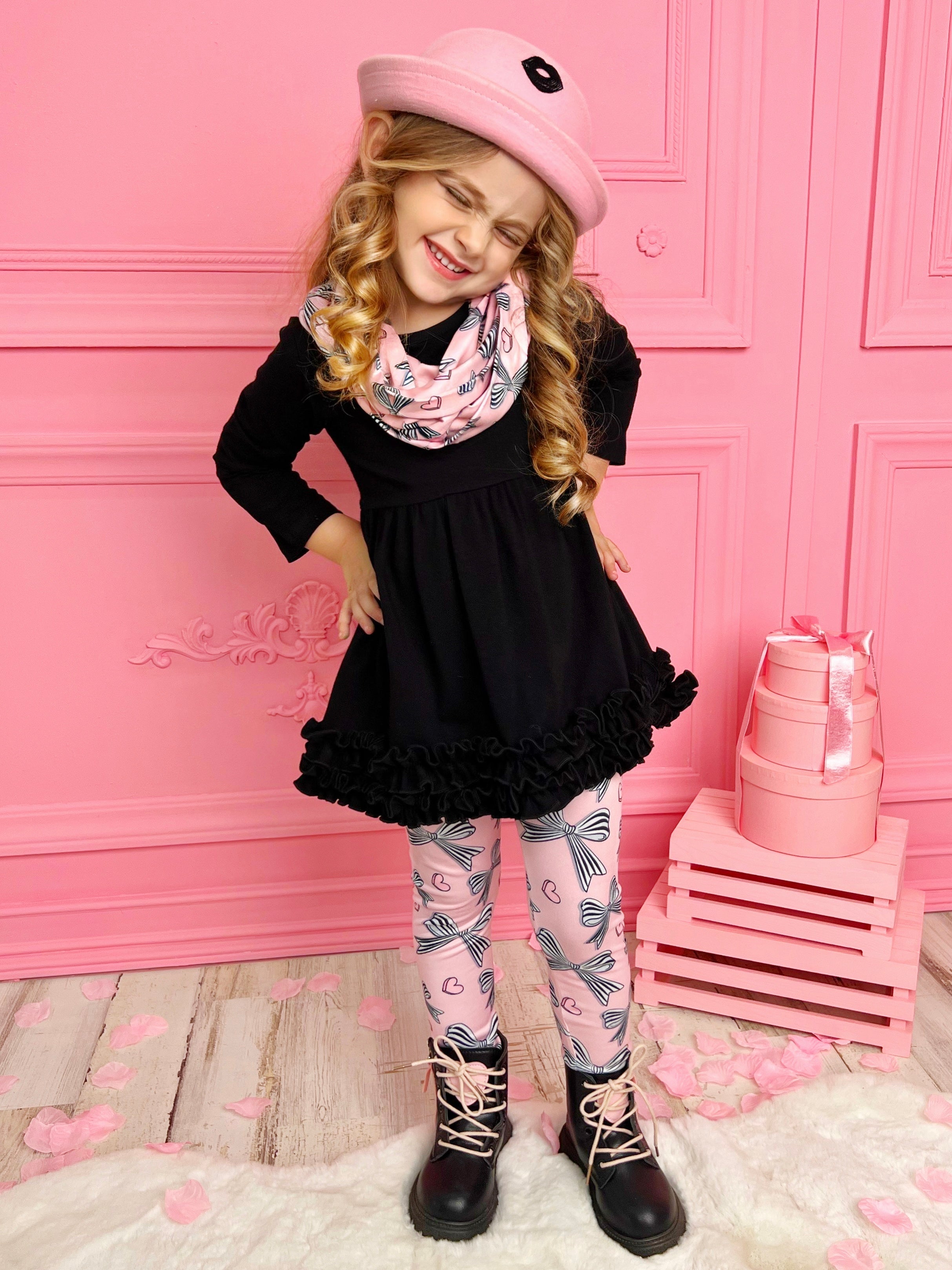 Heart And Soul Tunic, Scarf And Legging Set