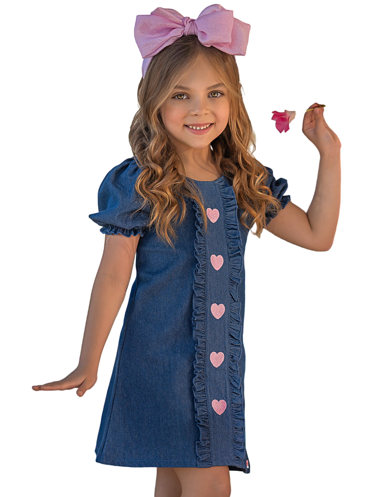 Sweethearts Cutie Pie Denim Dress And Purse Set