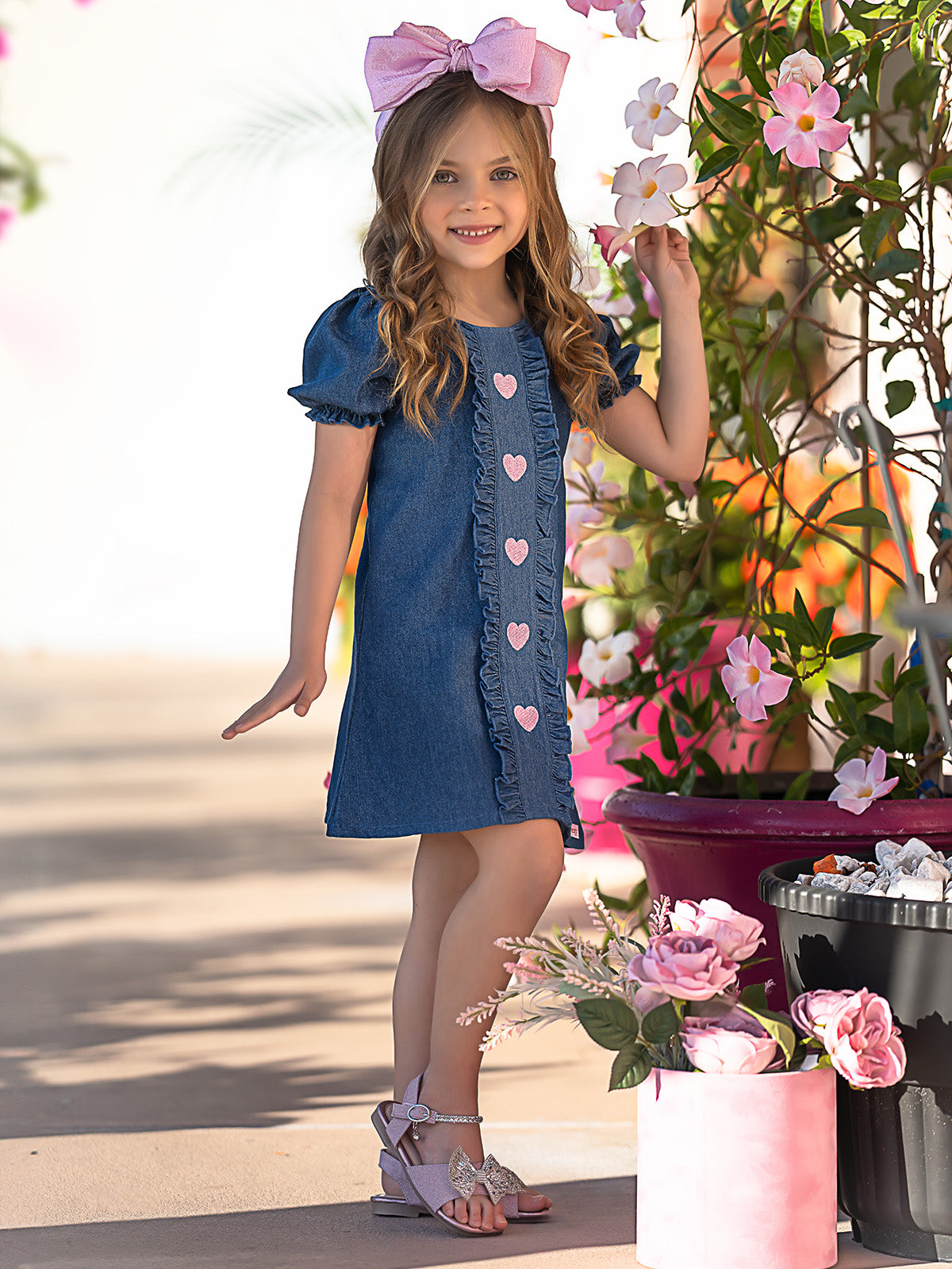 Sweethearts Cutie Pie Denim Dress And Purse Set