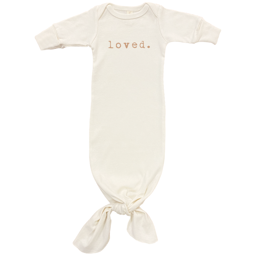 Loved - Organic Infant Gown - Clay