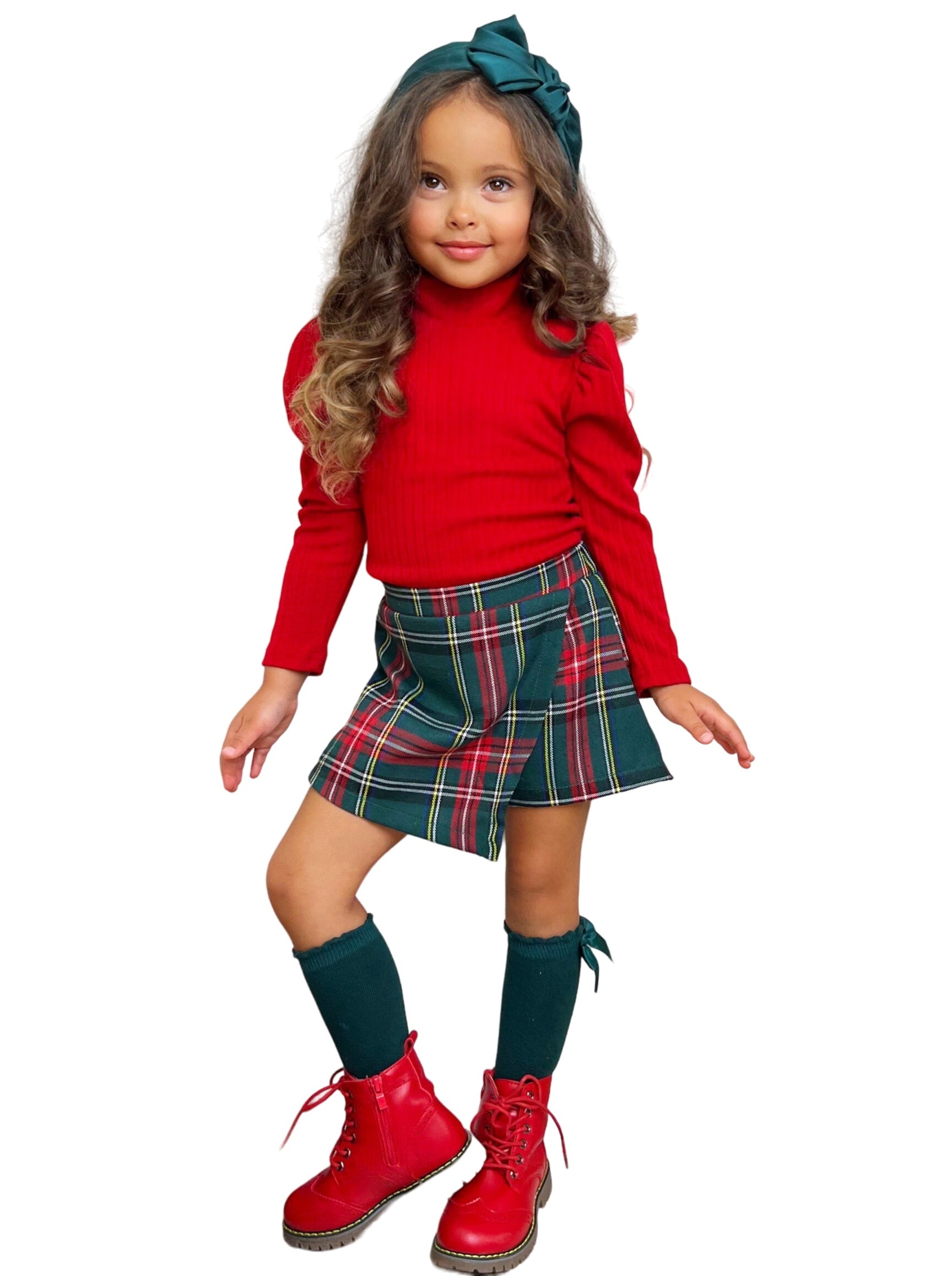 Trendsetter Plaid Skort Set