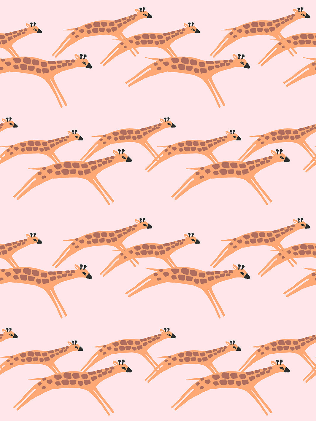 'galloping Giraffes' Wallpaper By Tea Collection - Piggy Bank