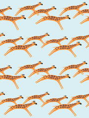 'galloping Giraffes' Wallpaper By Tea Collection - Sky