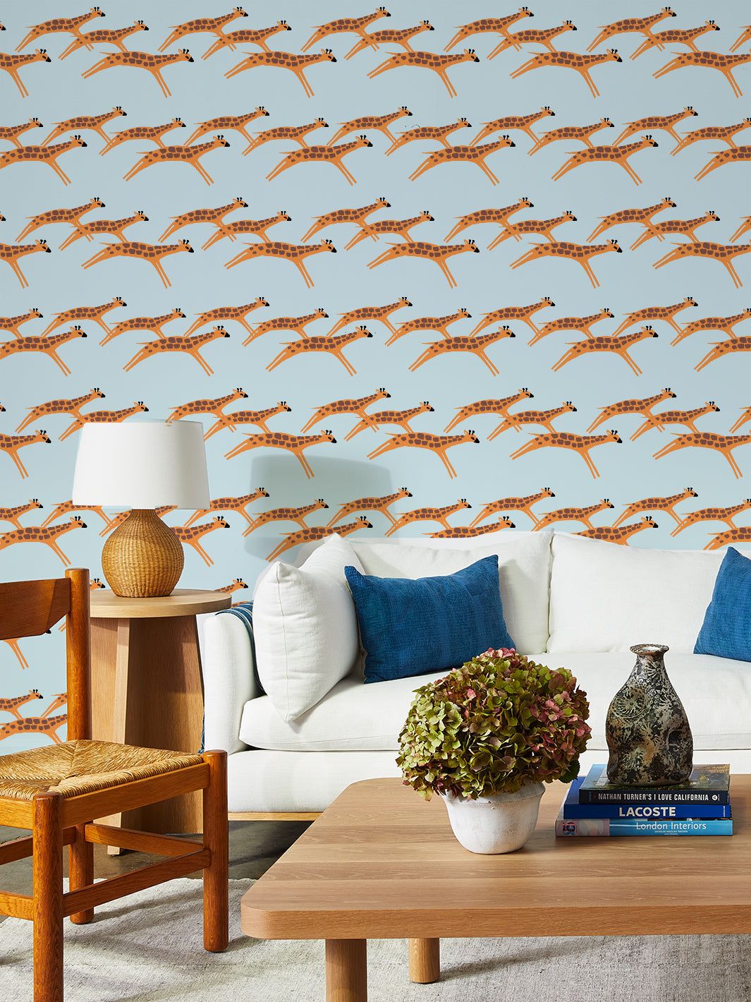'galloping Giraffes' Wallpaper By Tea Collection - Sky