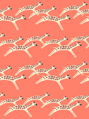 'galloping Giraffes' Wallpaper By Tea Collection - Watermelon