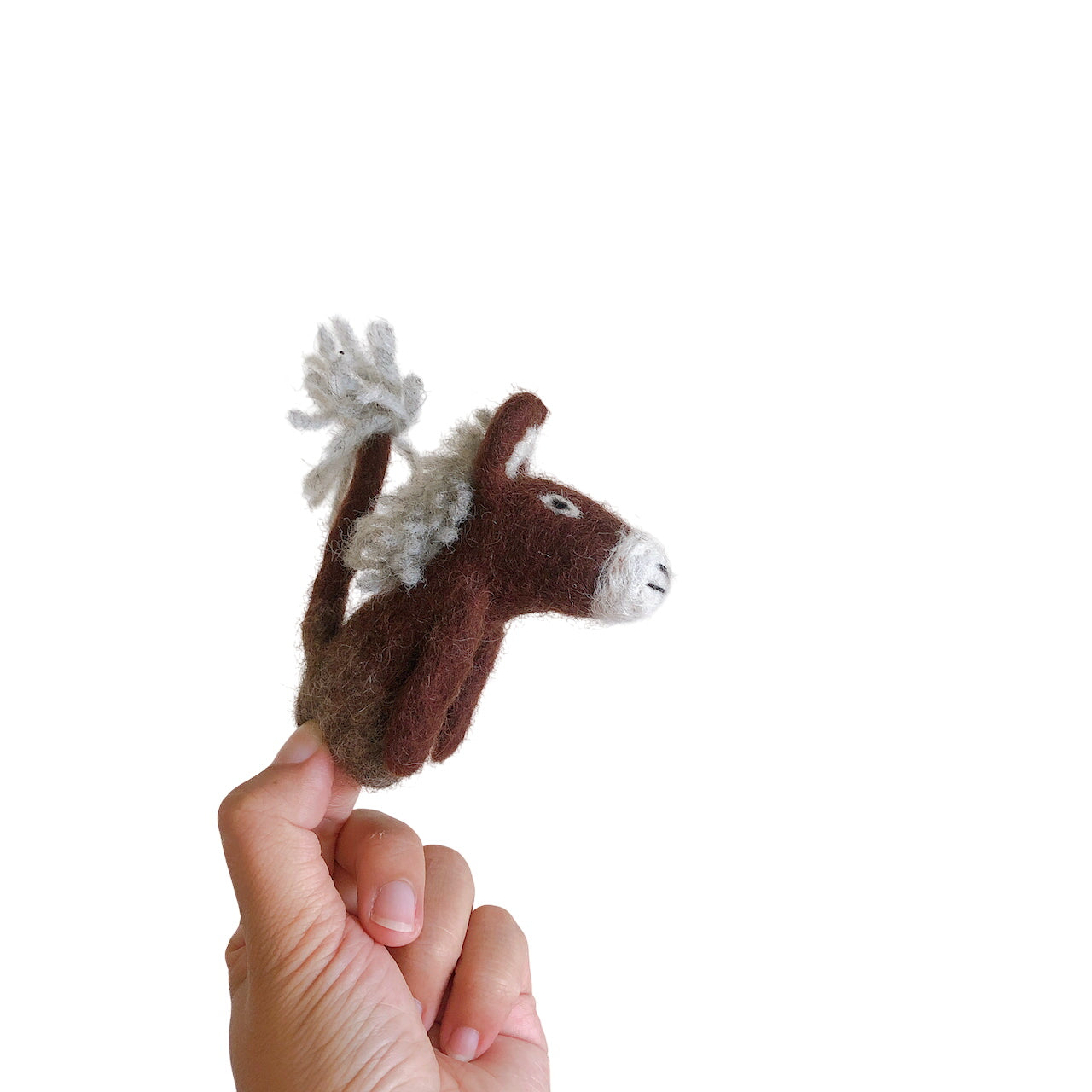 Felt Finger Puppet - Donkey