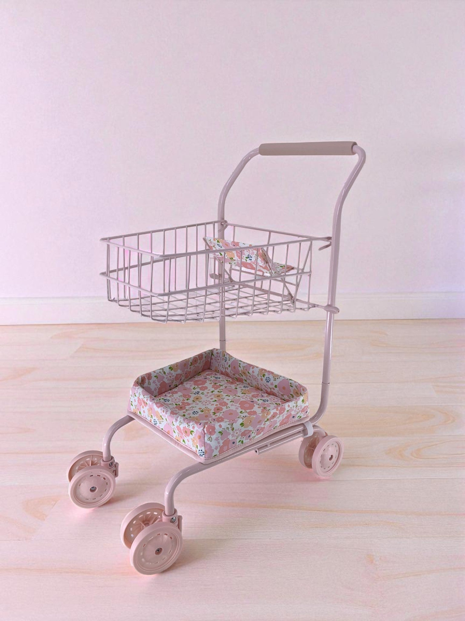 Toy Shopping Cart - Garden Blush