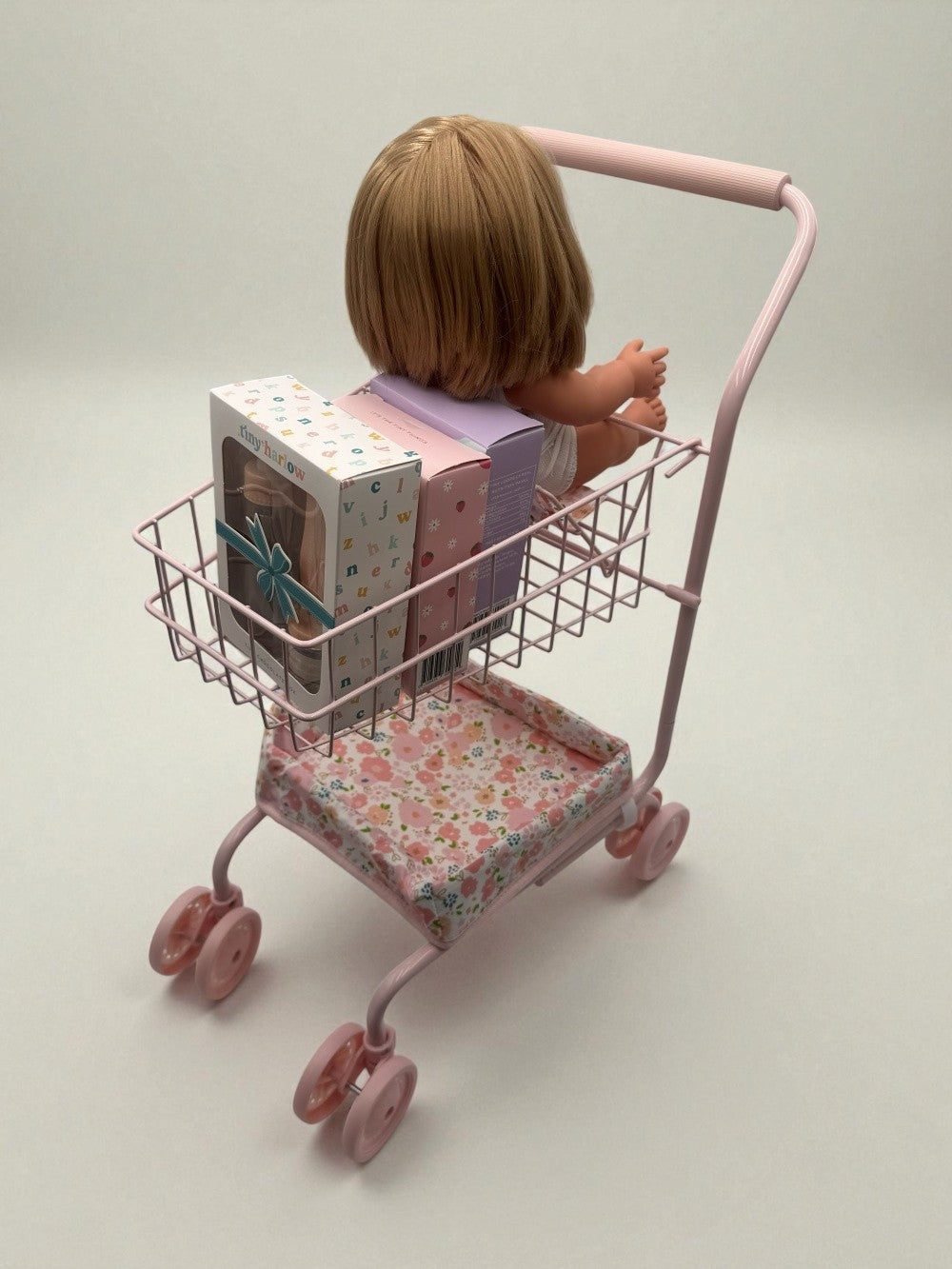 Toy Shopping Cart - Garden Blush
