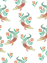 'gator Garden' Wallpaper By Tea Collection - Baja