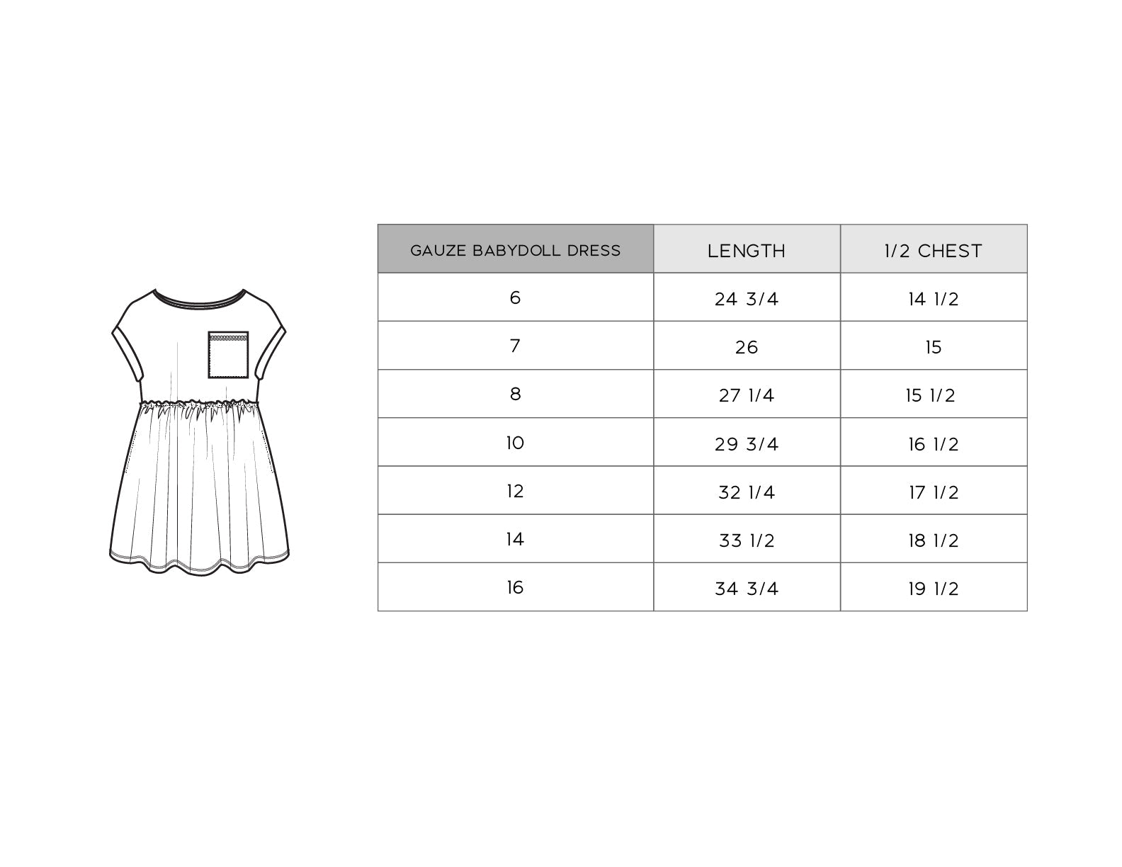 Gauze Babydoll Dress