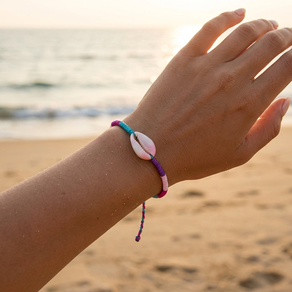 Pink Candy Shell Bracelet