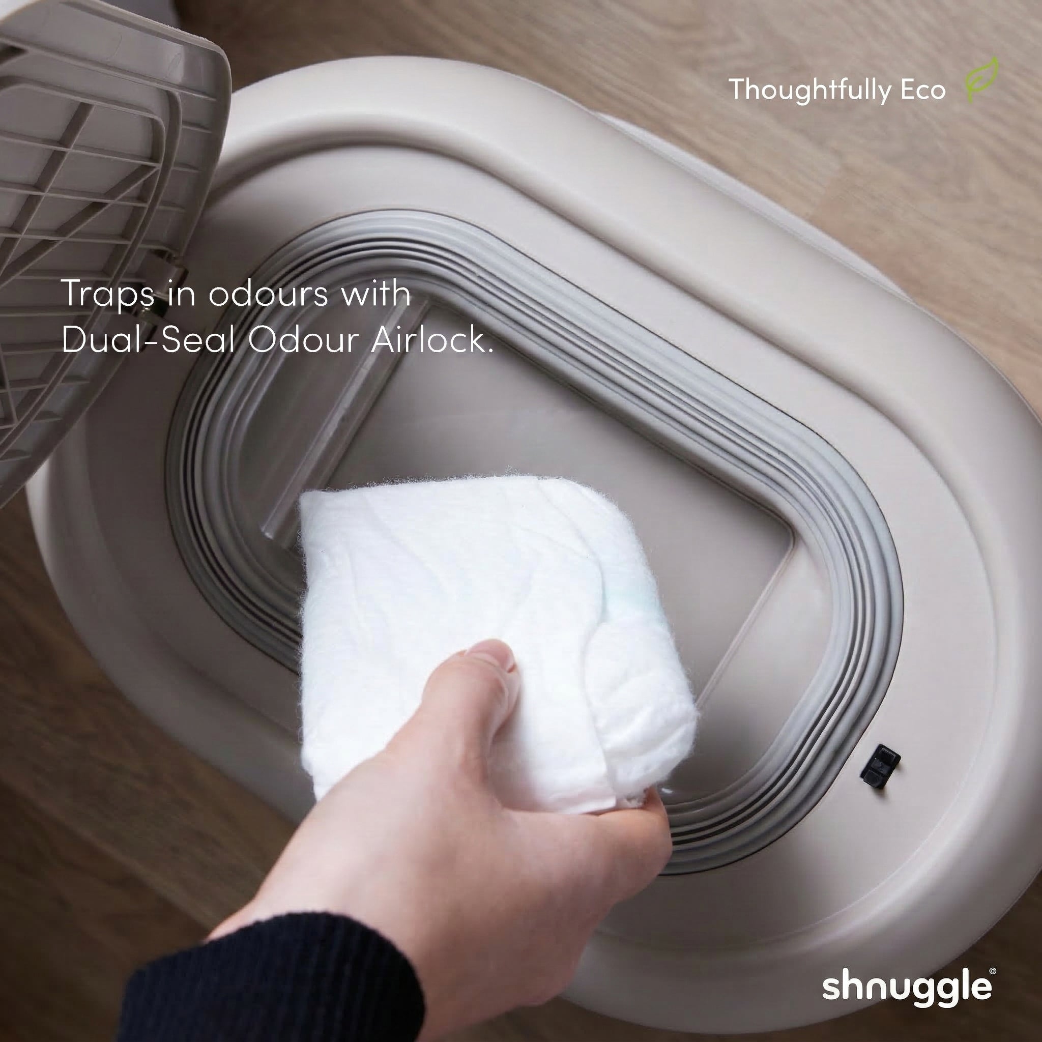 Shnuggle Eco-touch Nappy Bin Diaper Pail