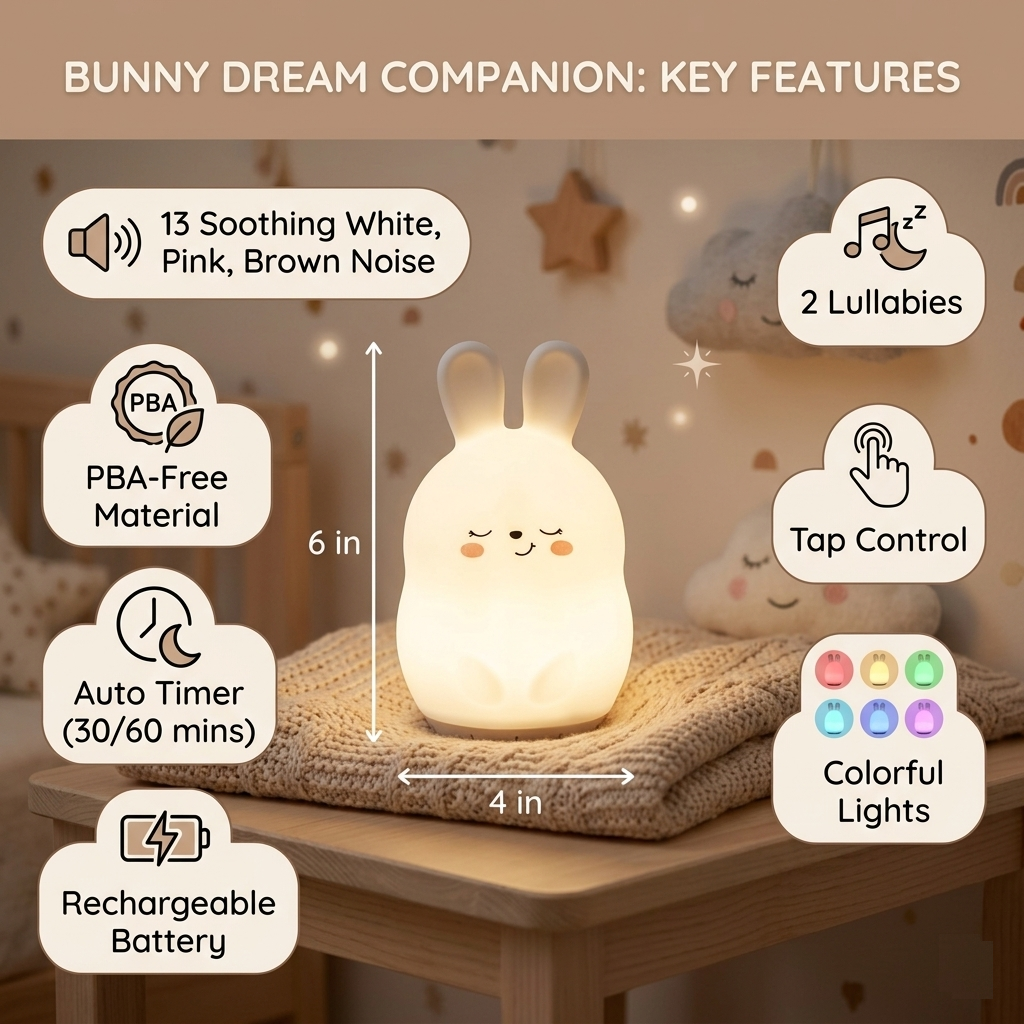 Night Light Sound Machine - 'bonnie' The Bunny