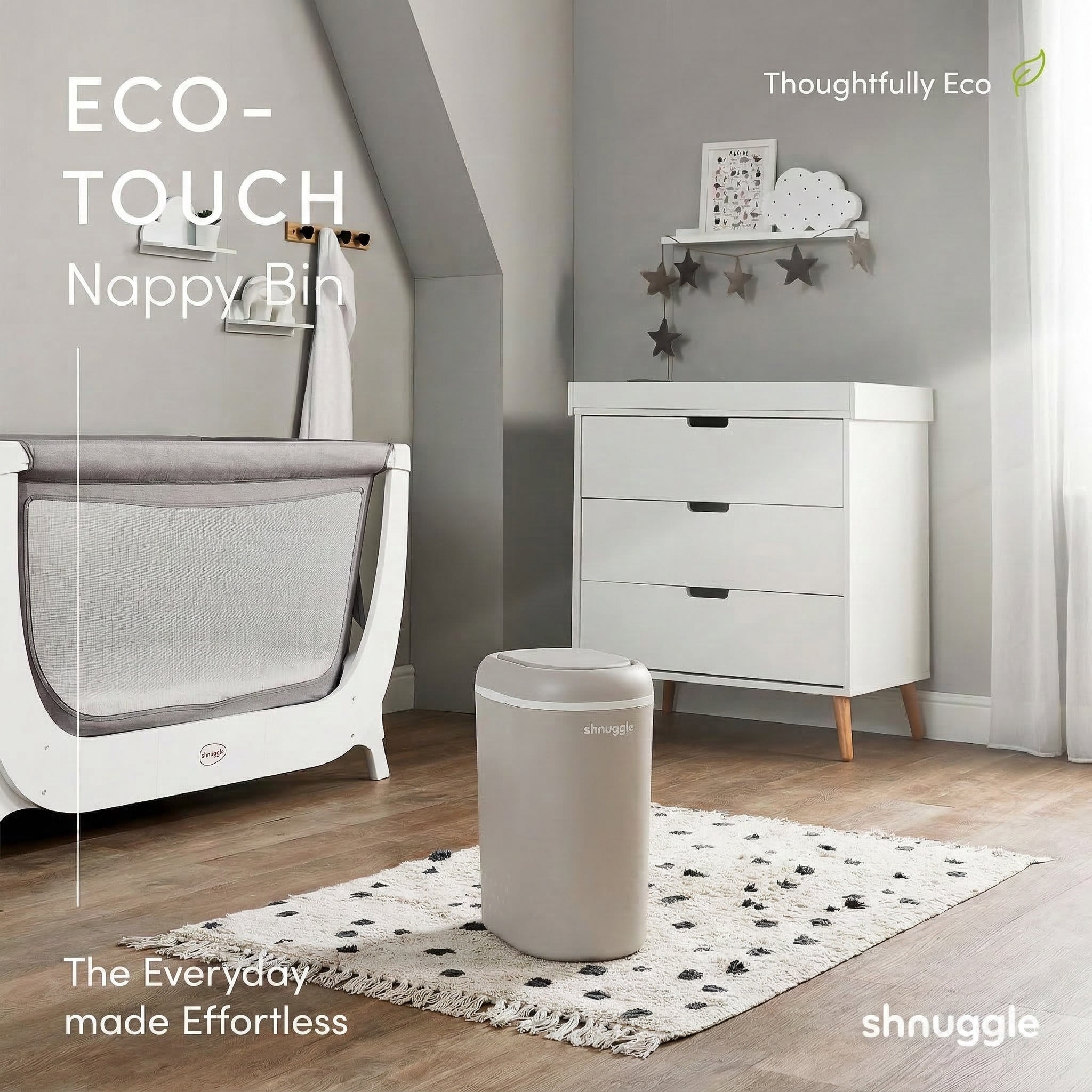 Shnuggle Eco-touch Nappy Bin Diaper Pail